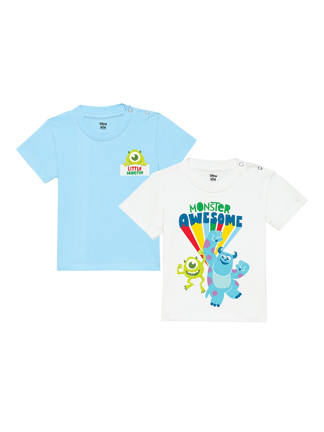 

Wear Your Mind Boys Pack Of 2 Graphic Printed T-shirt, Blue
