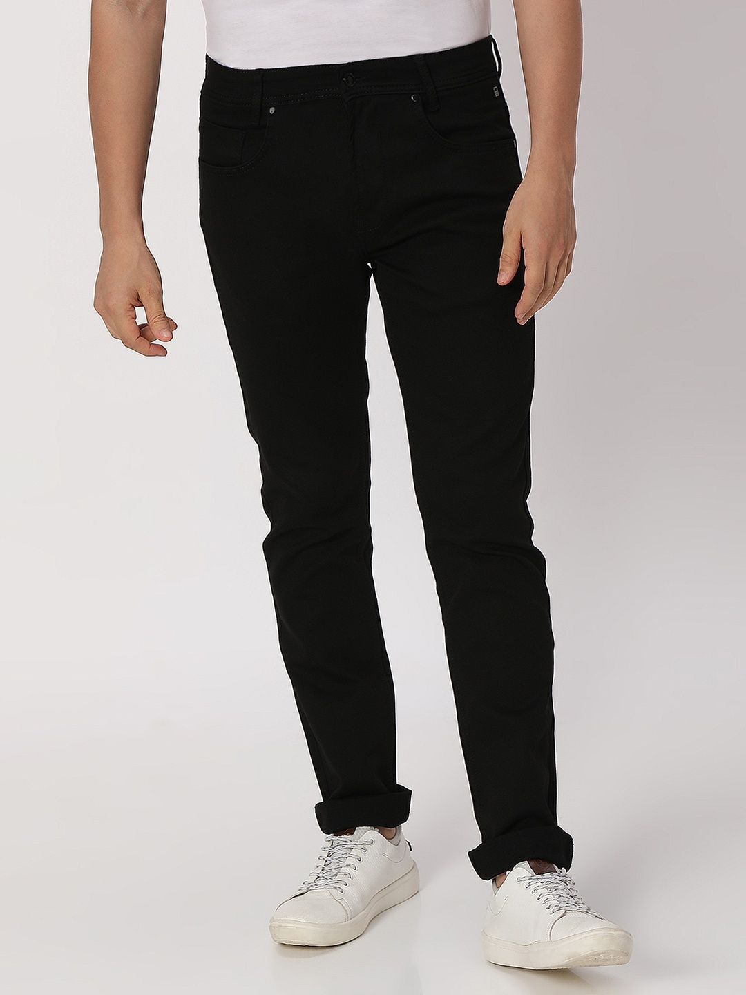 

Mufti Men Black Slim Fit Stretchable Jeans