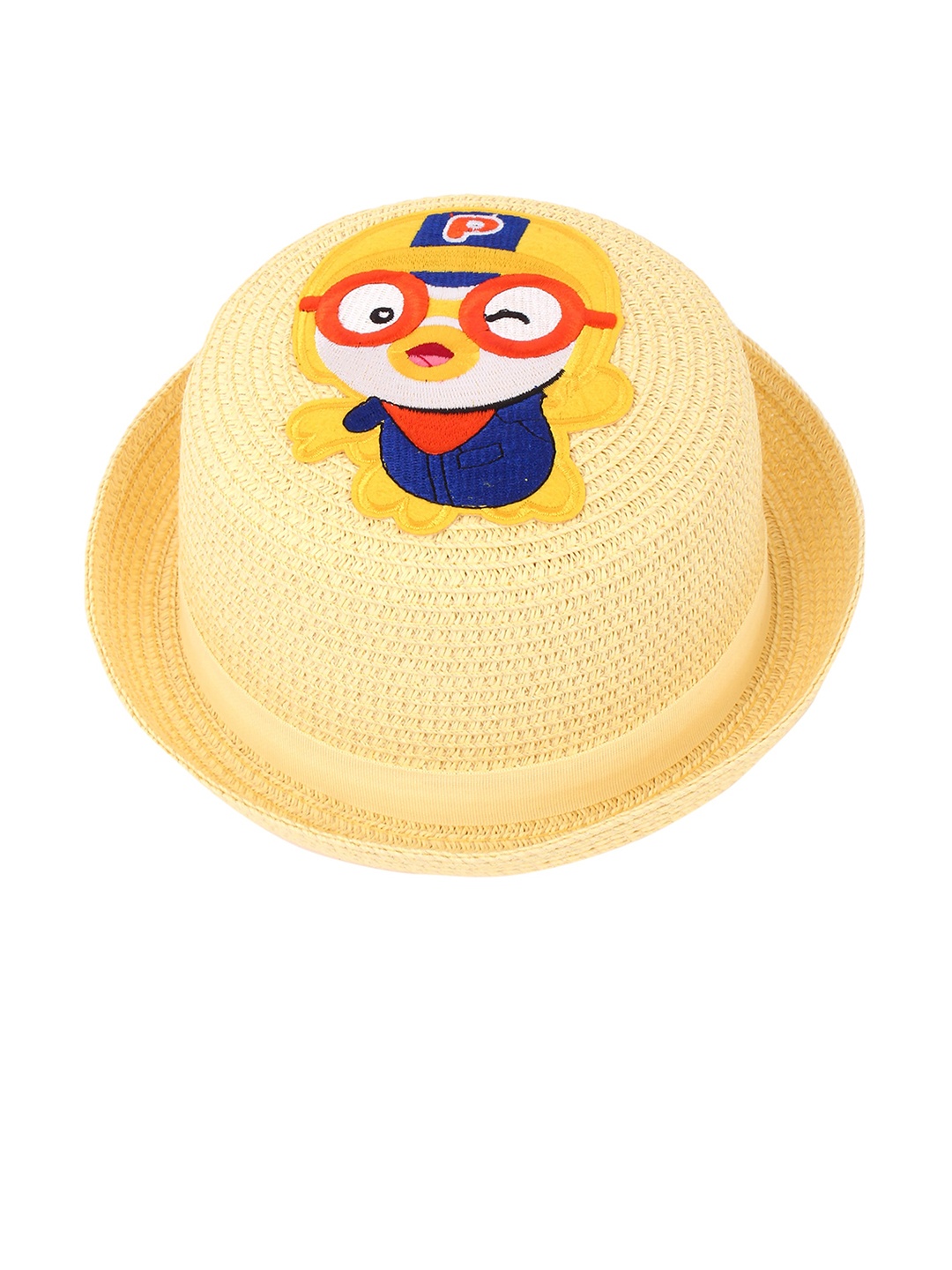 

Zacharias Kids Printed Cotton Straw Hat, Yellow