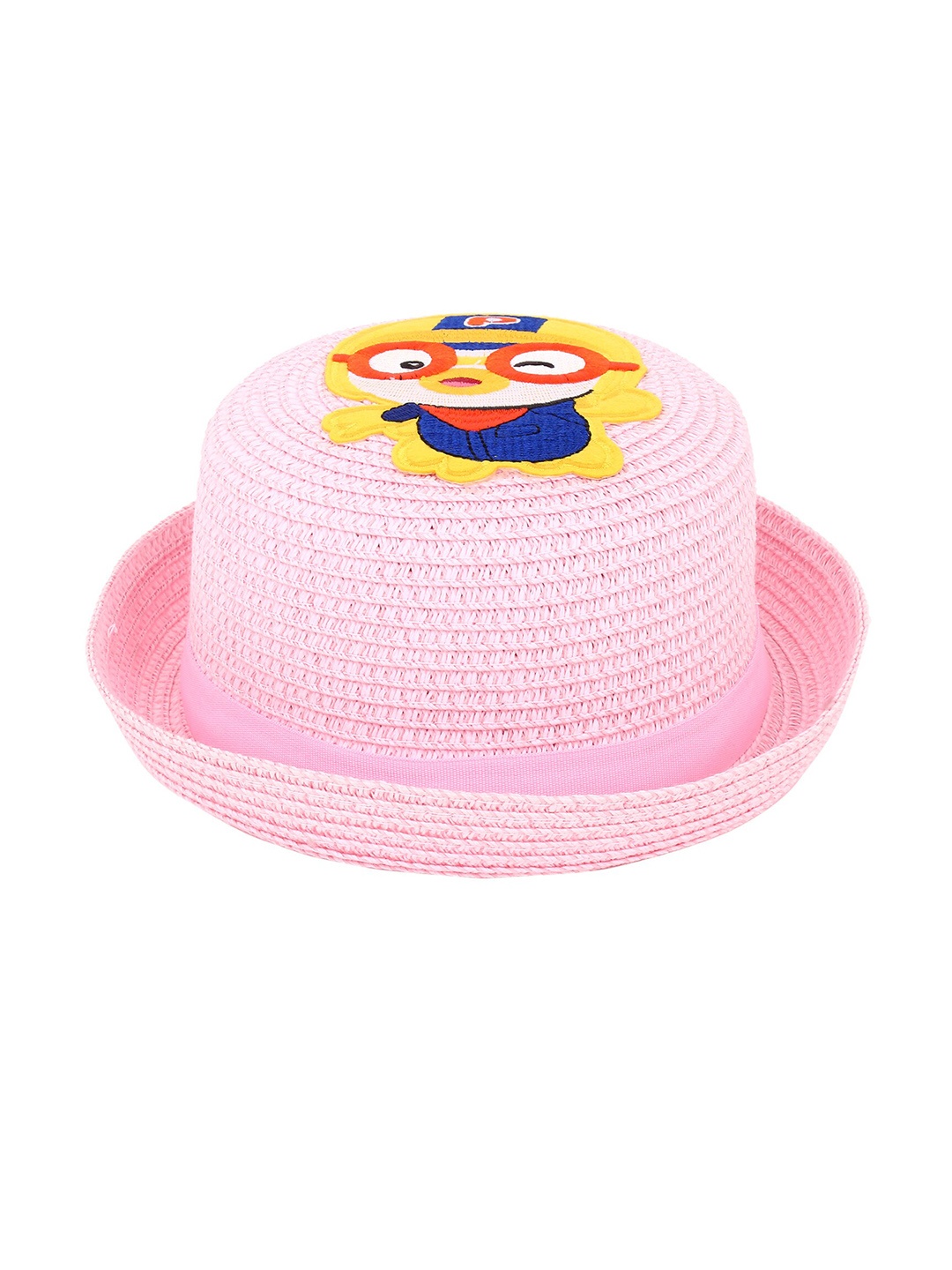 

Zacharias Kids Printed Cotton Straw Hat, Pink