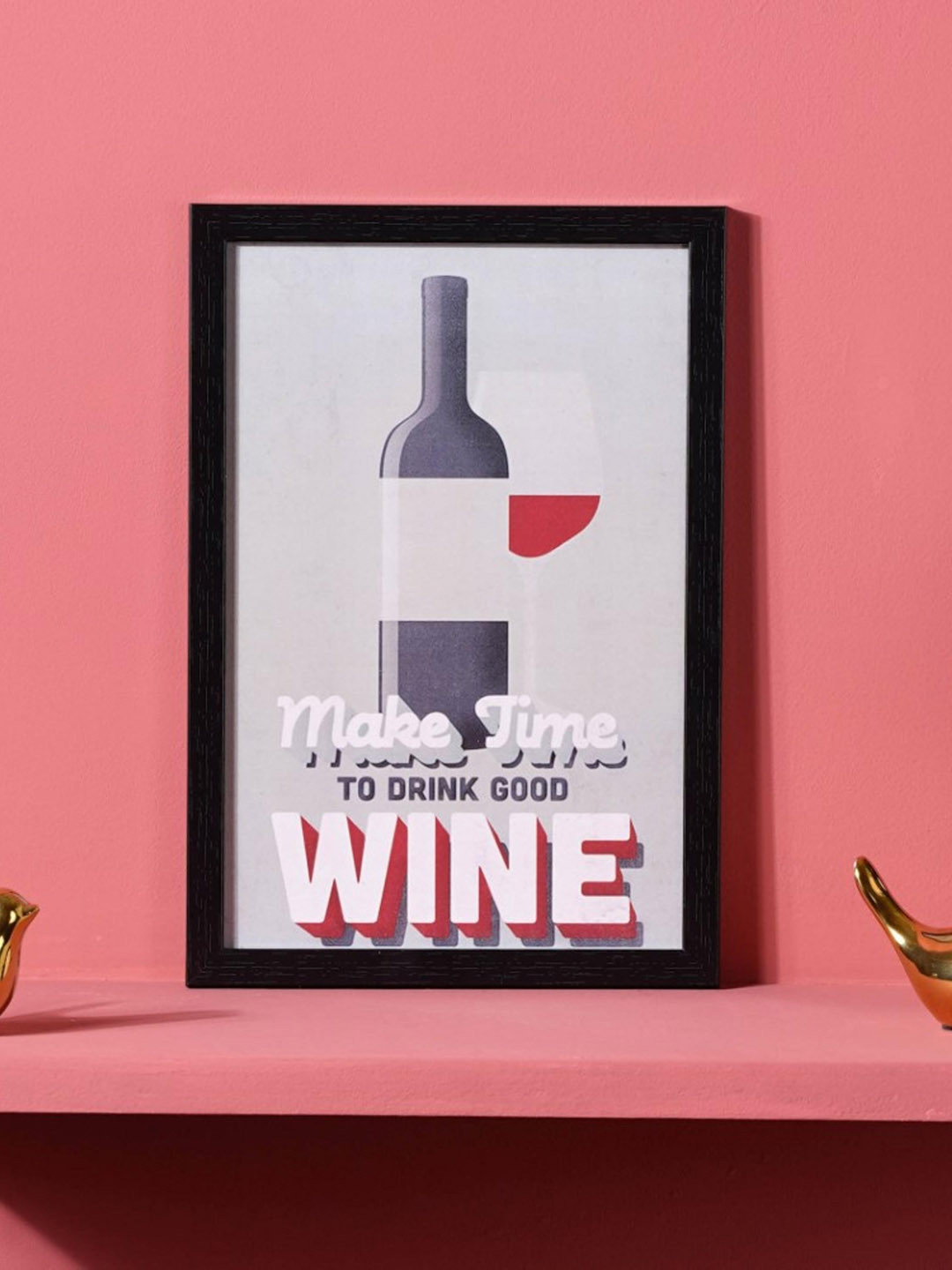 

Nestasia Black & Purple Time For Wine Printed Wall Art