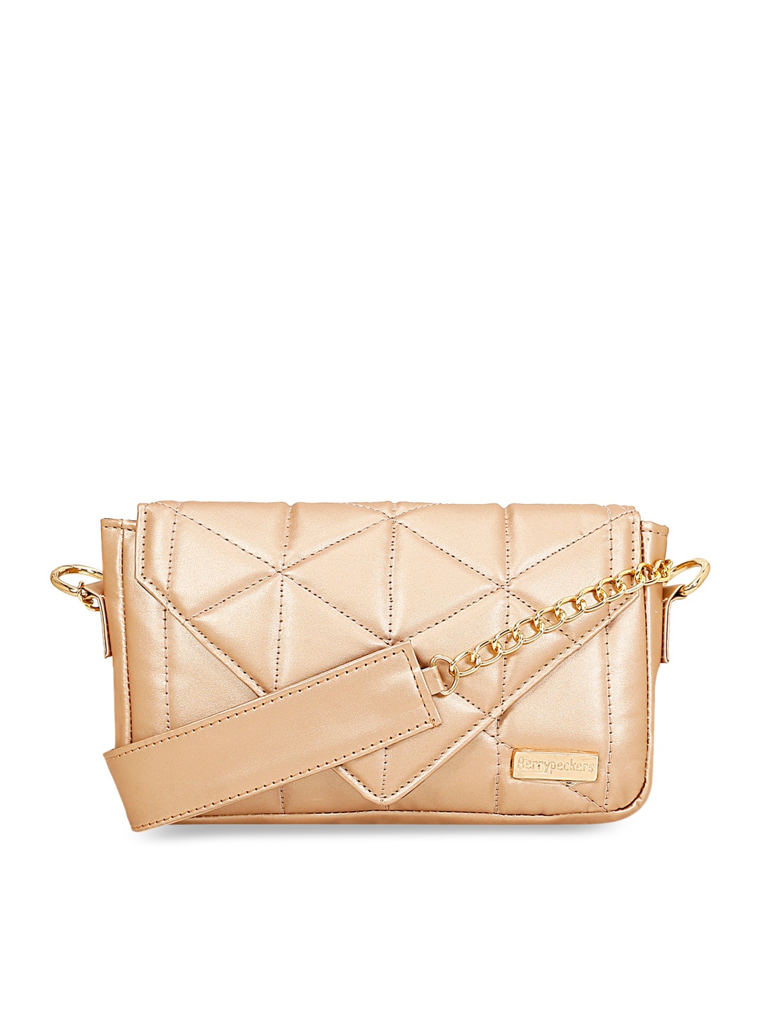 

Berrypeckers Structured Shoulder Bag, Gold