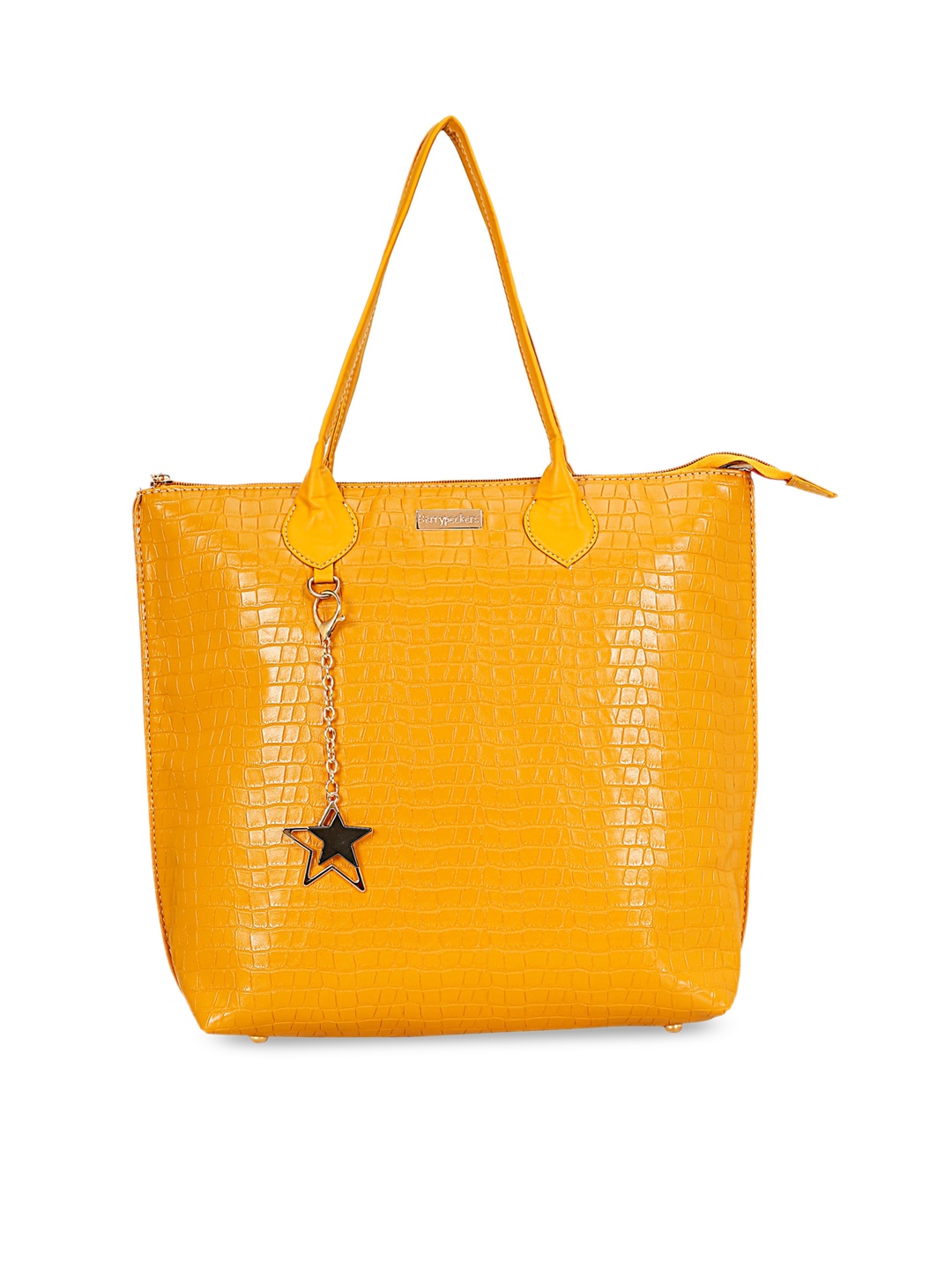 

Berrypeckers Textured Shopper Shoulder Bag, Mustard