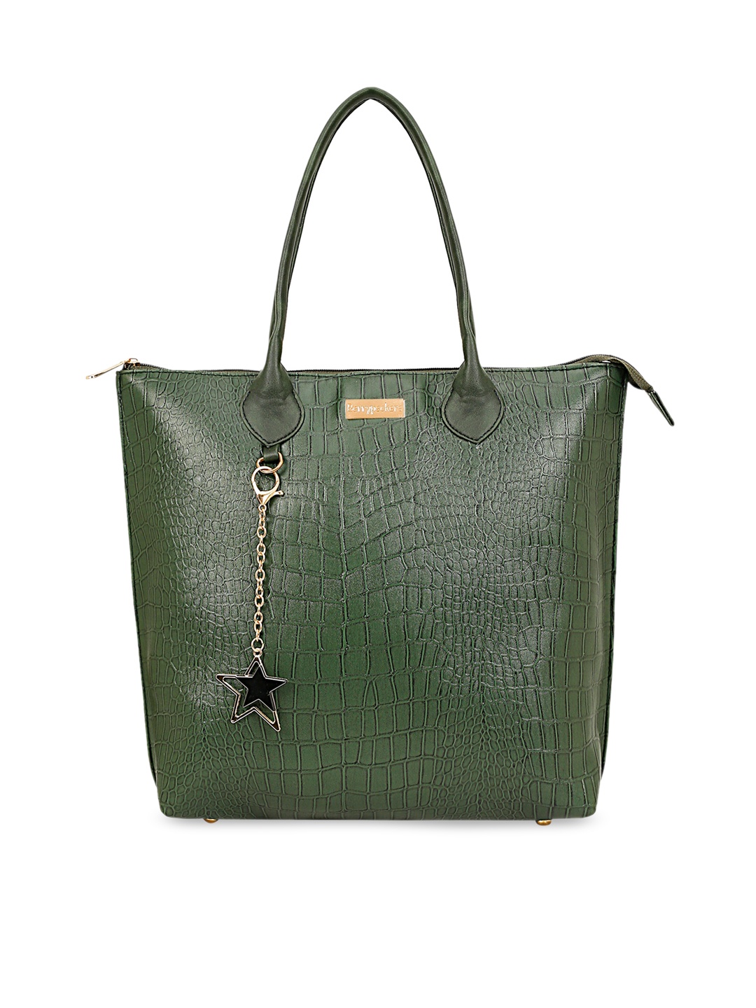 

Berrypeckers Textured Structured Shoulder Bag, Green
