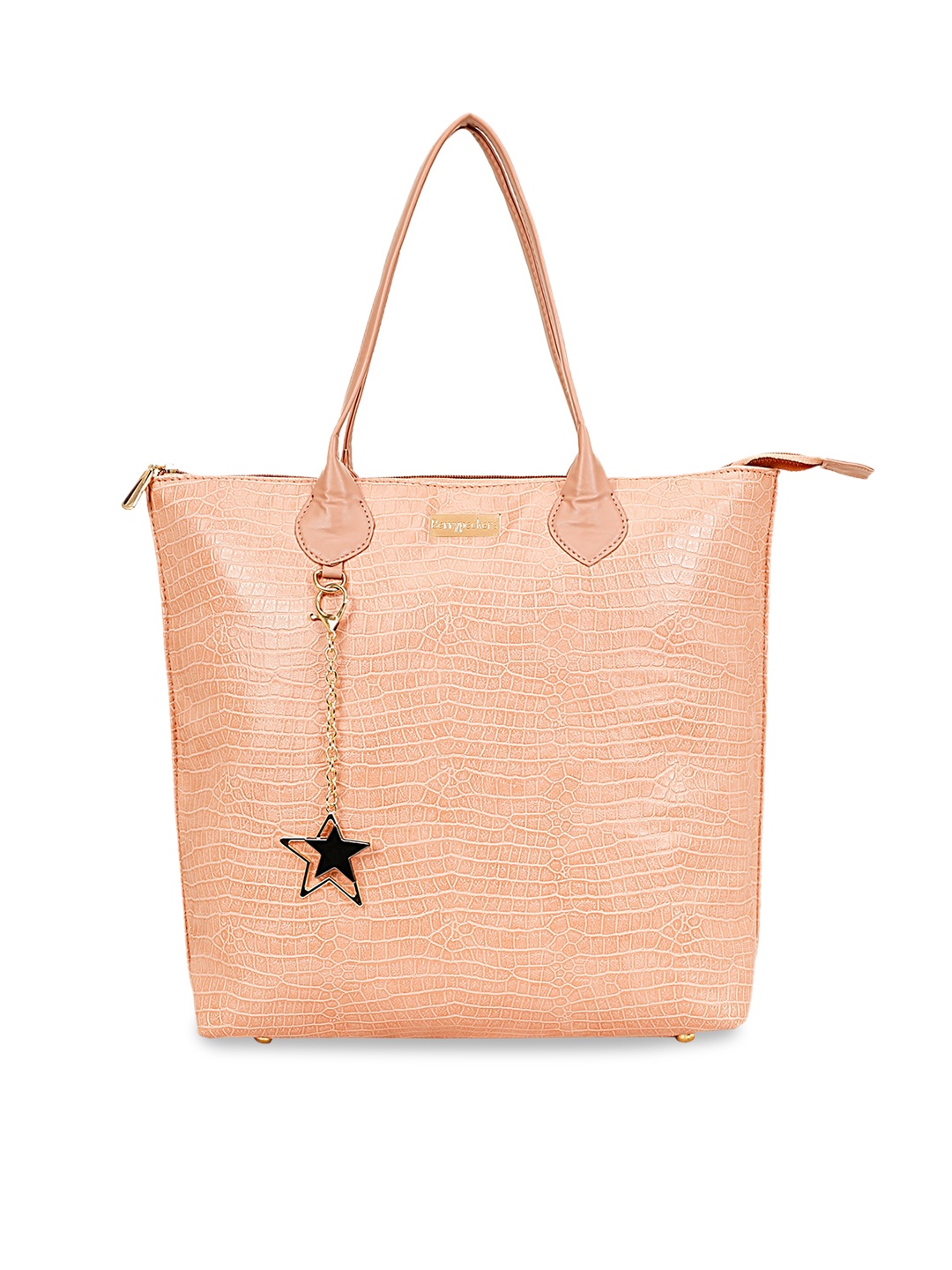 

Berrypeckers Textured Structured Shoulder Bag, Peach