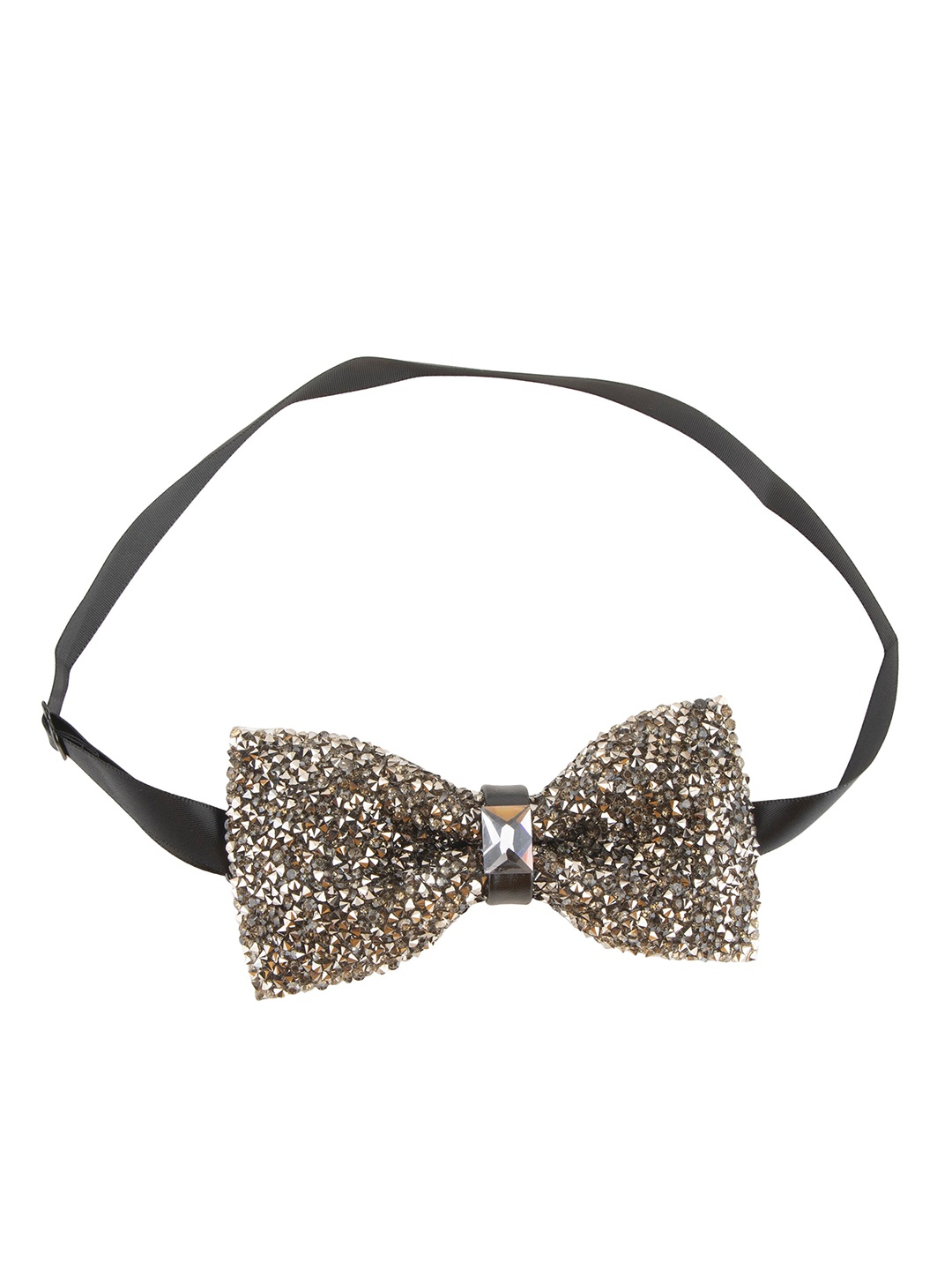 

Alvaro Castagnino Beads & Stones Embellished Bow Tie, Gold