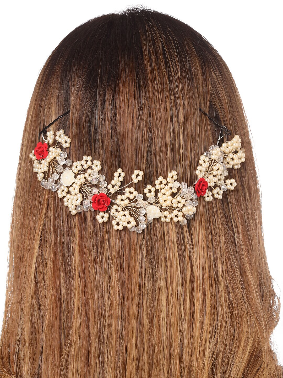 

NVR Embellished Beaded Hair Accessory Set, Gold
