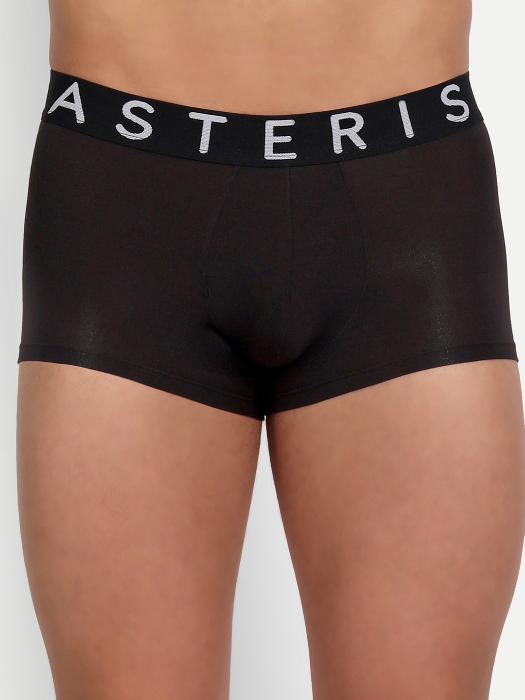 

Asterisk Men Solid Antimicrobial Micro Modal Trunk MTR-CBK-XS-04, Black