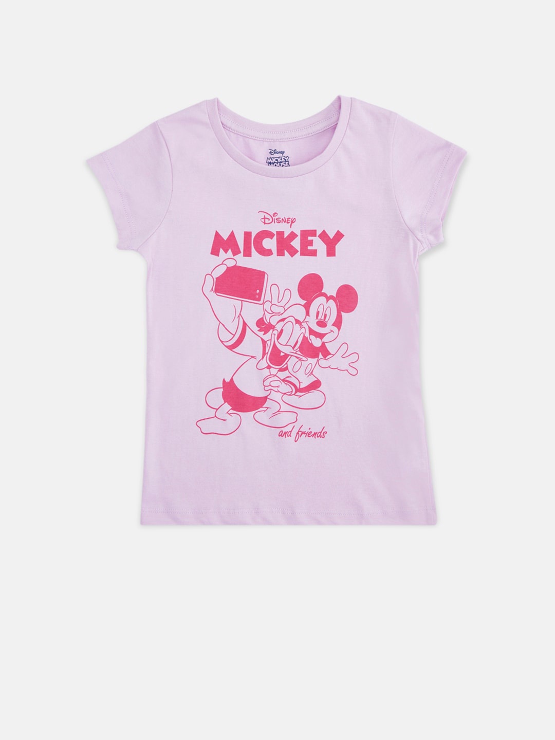 

Pantaloons Junior Girls Lavender Minnie Mouse Printed T-shirt