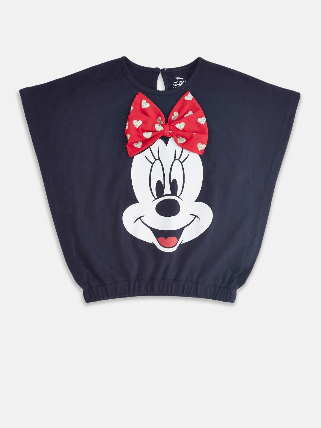 

Pantaloons Junior Girls Navy Blue Minnie Mouse Printed T-shirt