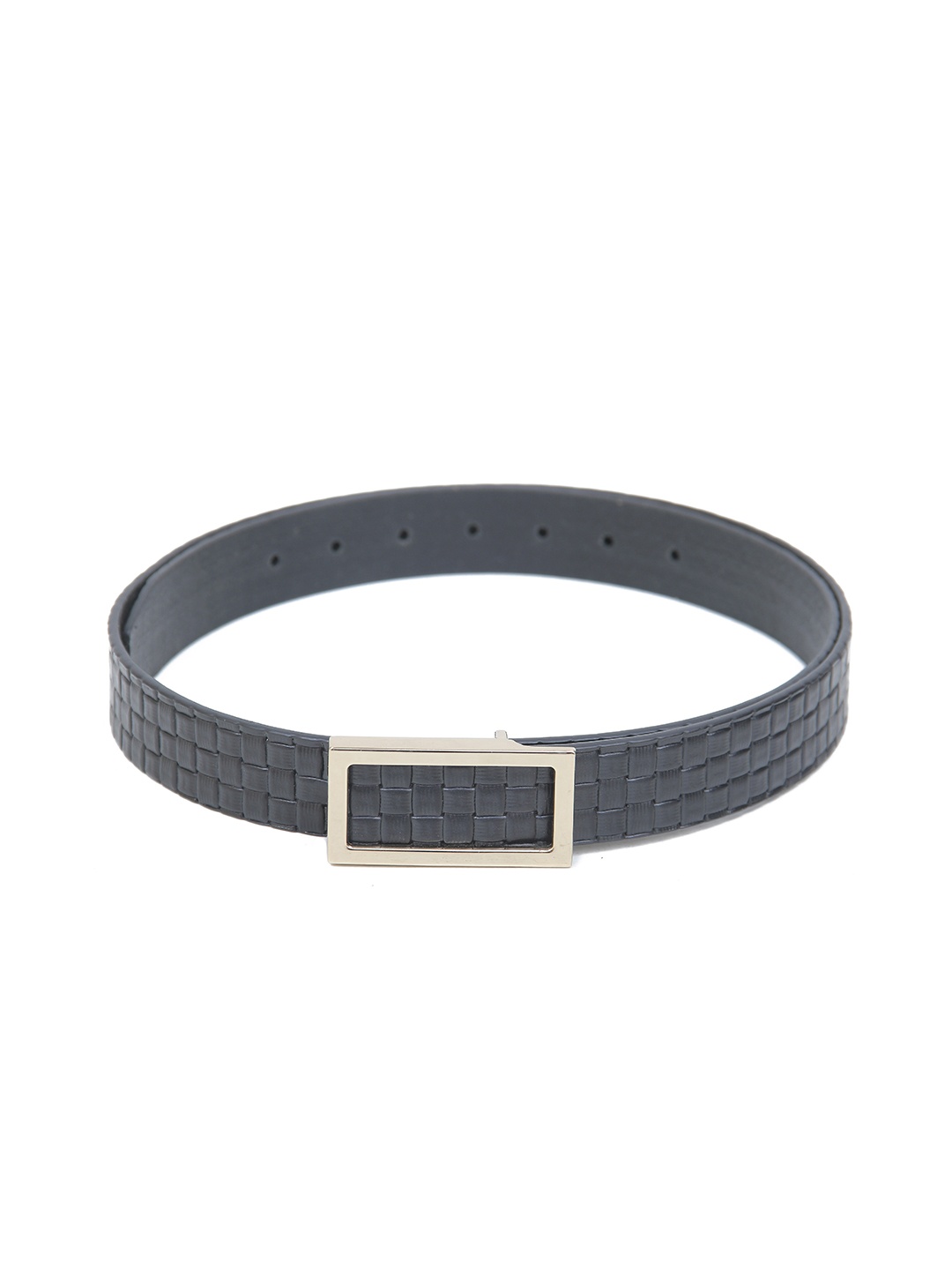 

Calvadoss Girls Textured Leather Belt, Black