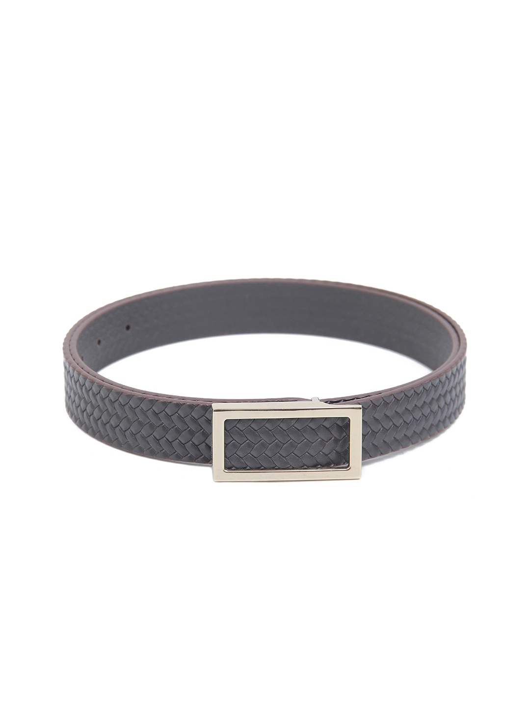 

Calvadoss Girls Textured Leather Belt, Brown