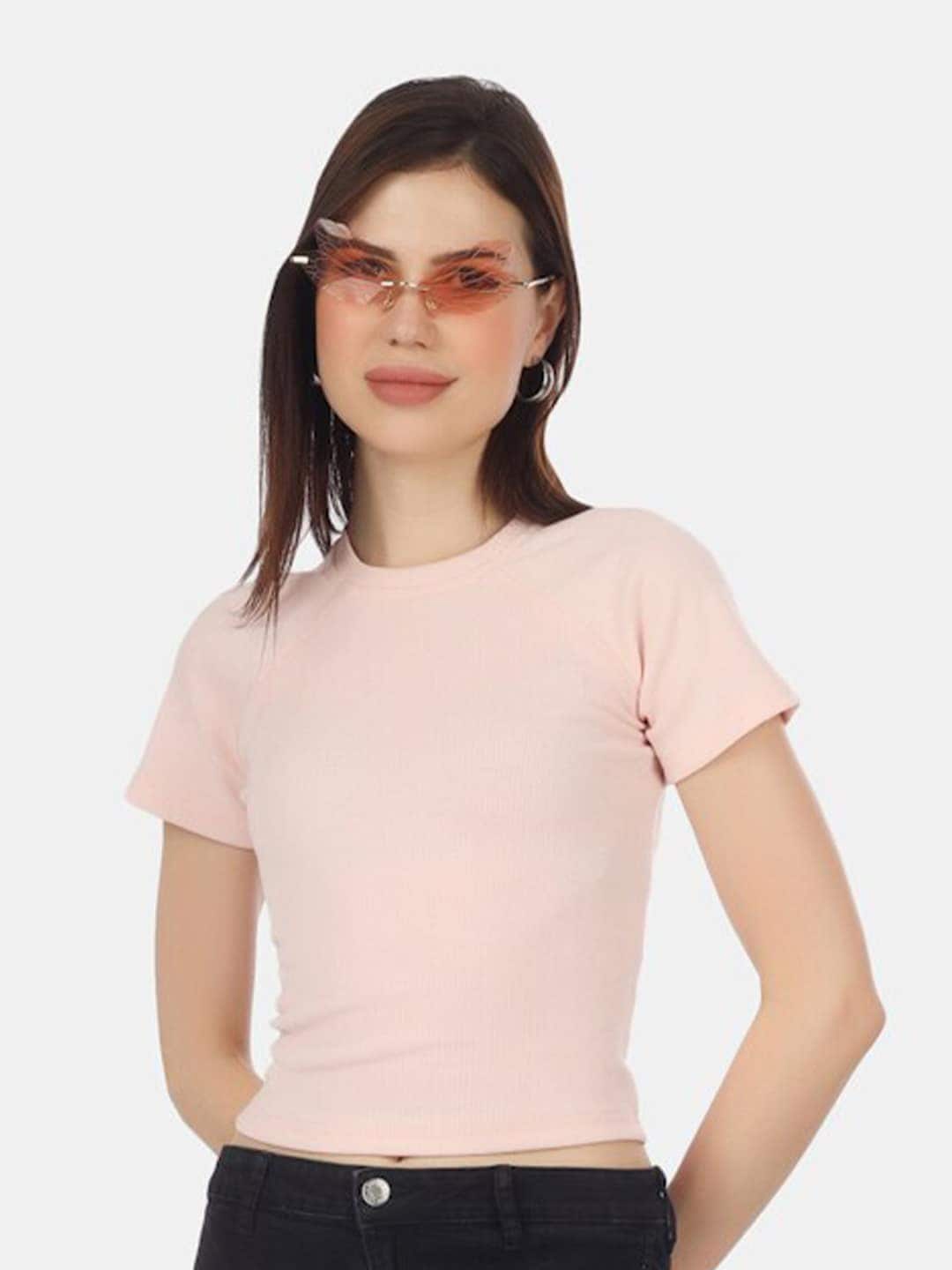 

BAESD Pure Cotton Fitted Top, Peach