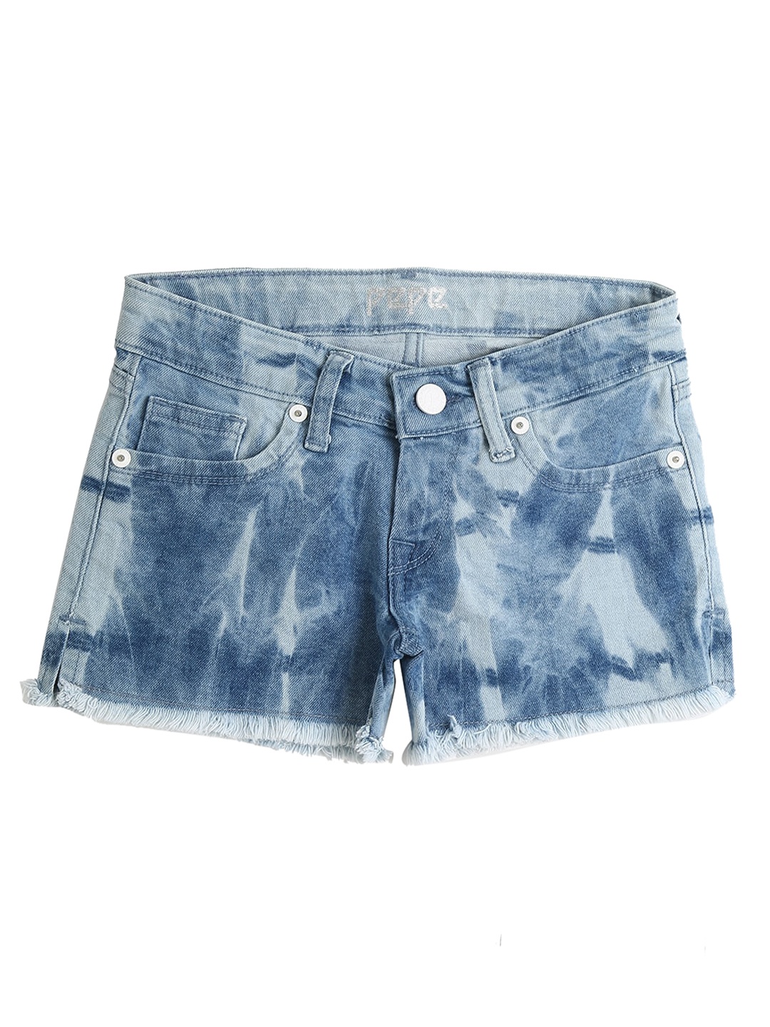 

Pepe Jeans Girls Mid-Rise Denim Shorts, Blue