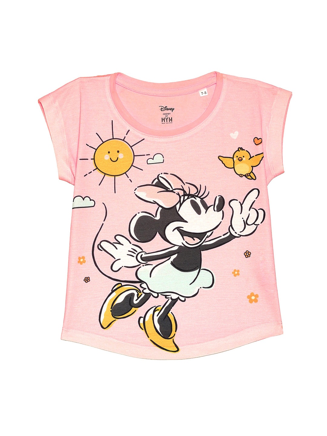 

Wear Your Mind Pink Print Extended Sleeves Top