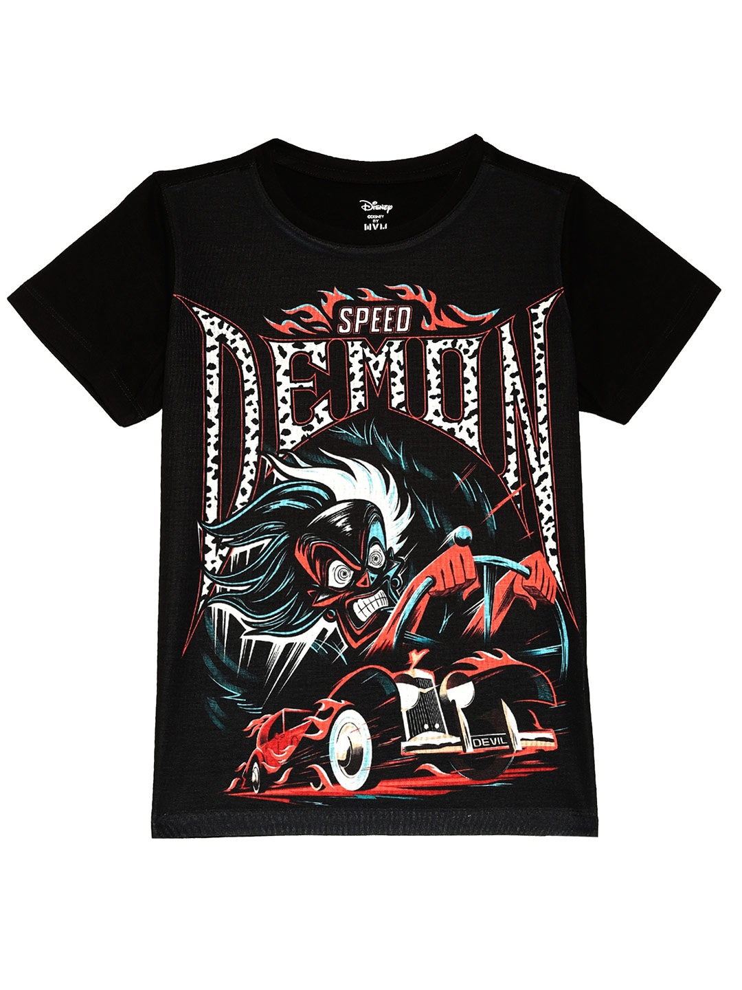 

Wear Your Mind Boys Black Printed T-shirt