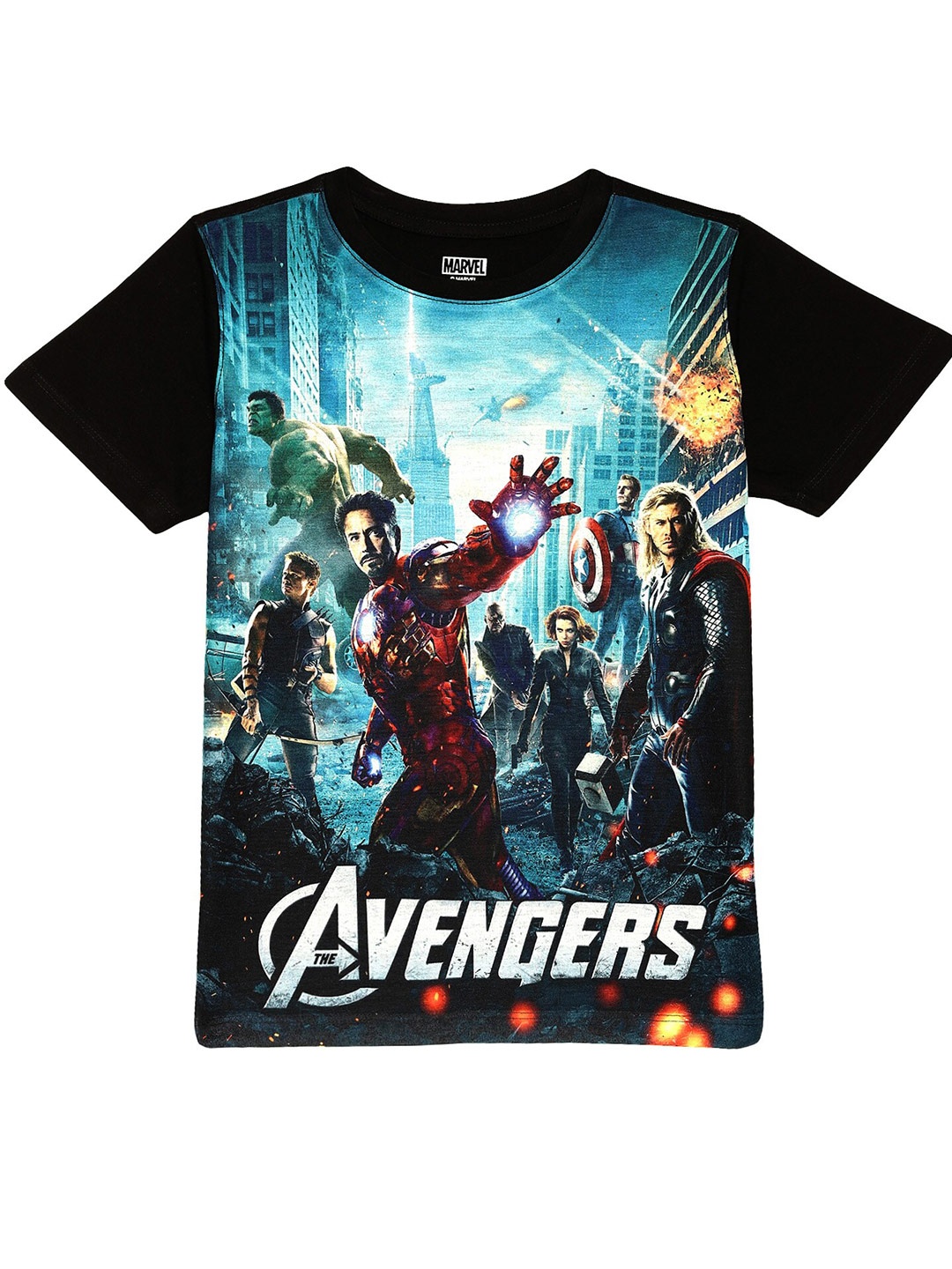 

Wear Your Mind Boys Multicoloured Avengers Printed T-shirt, Multi