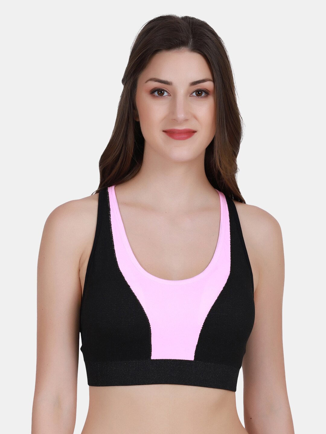 

Amour Secret Colourblocked Full Coverage Lightly Padded Bra, Pink