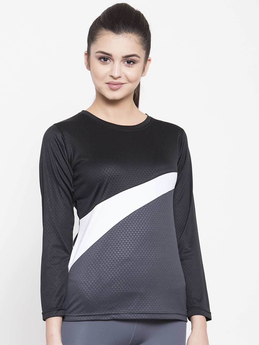 

Boston Club Women Black Typography Dri-FIT T-shirt