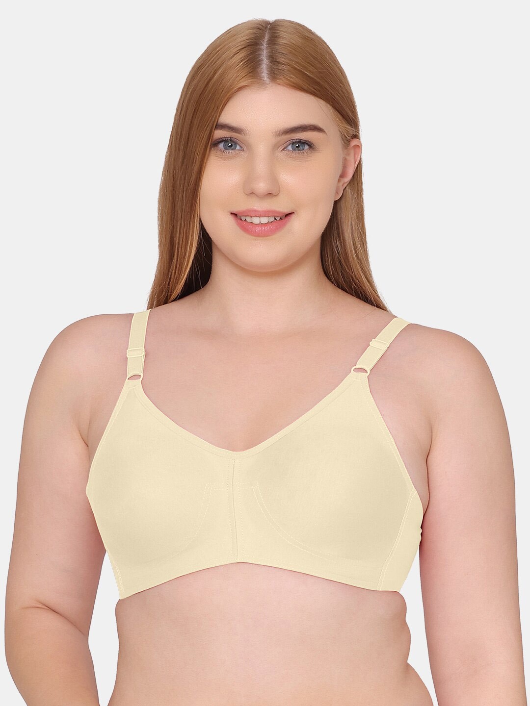 

Souminie Non-Wired Full Coverage Everyday Bra, Beige