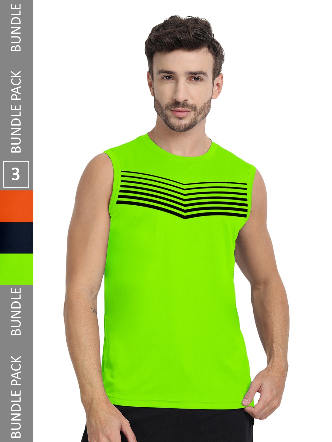 

FTX Men Multicoloured 3 Hooded Pockets T-shirt, Multi