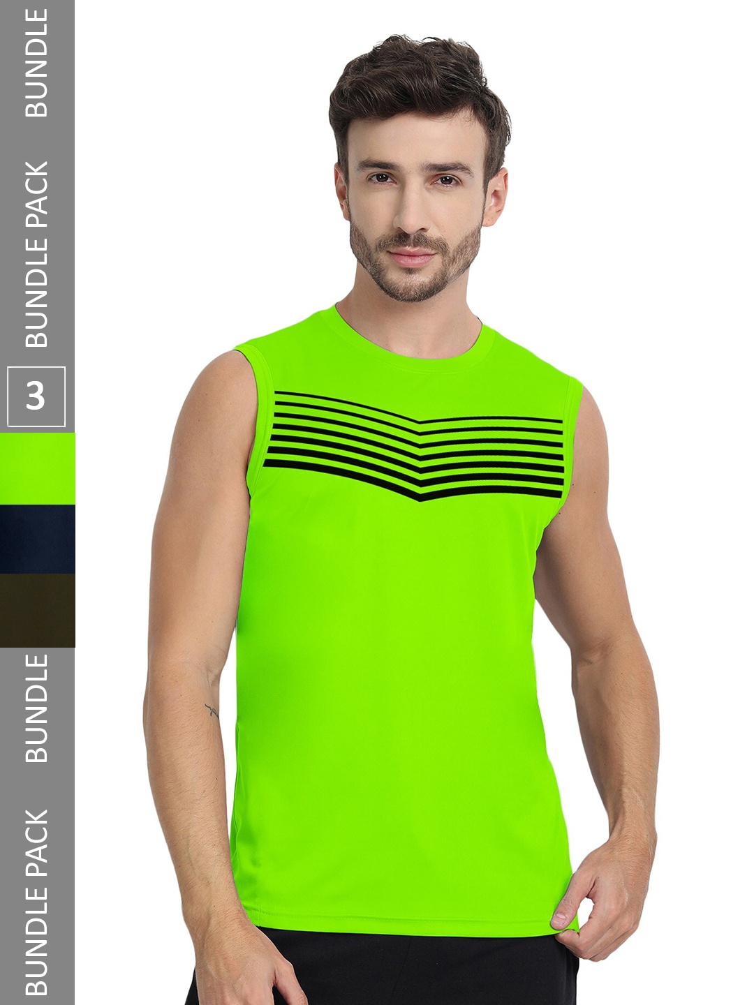 

FTX Men Multicoloured 3 Hooded Pockets T-shirt, Multi