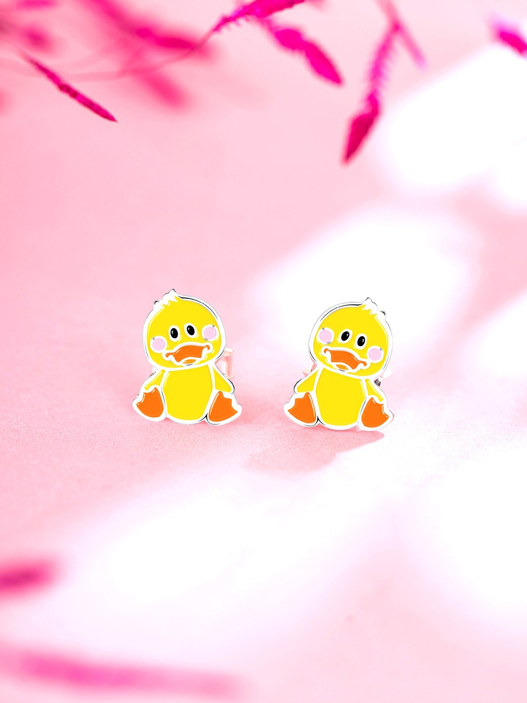 

Raajsi by Yellow Chimes Duck Shaped Contemporary Studs Earrings