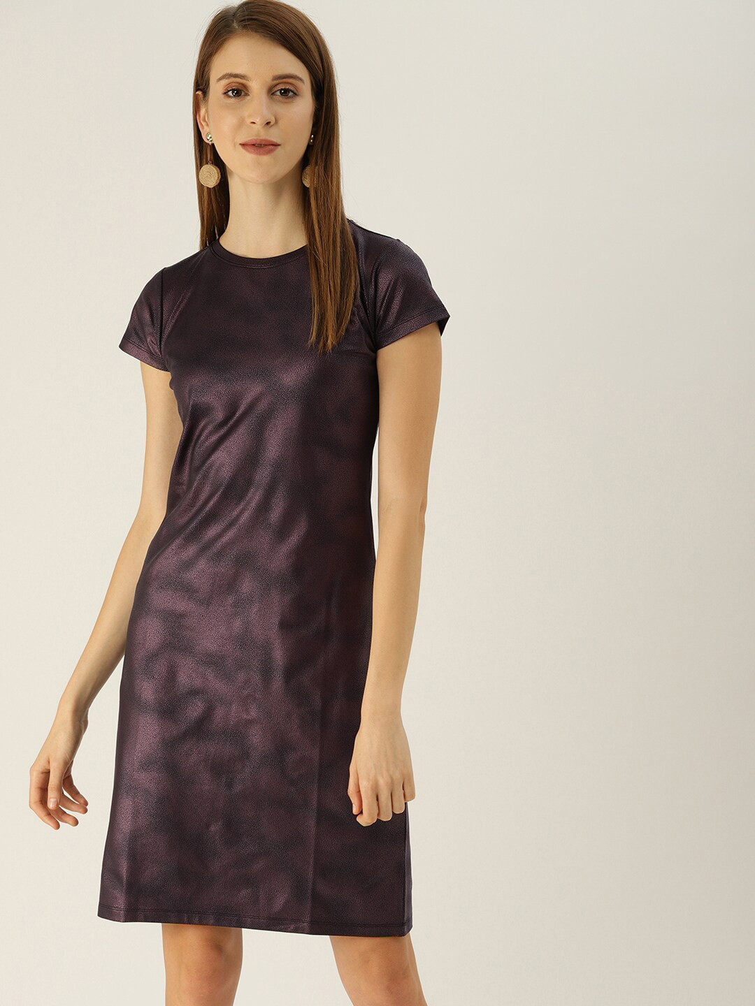 

Mast & Harbour Purple Sheath Dress