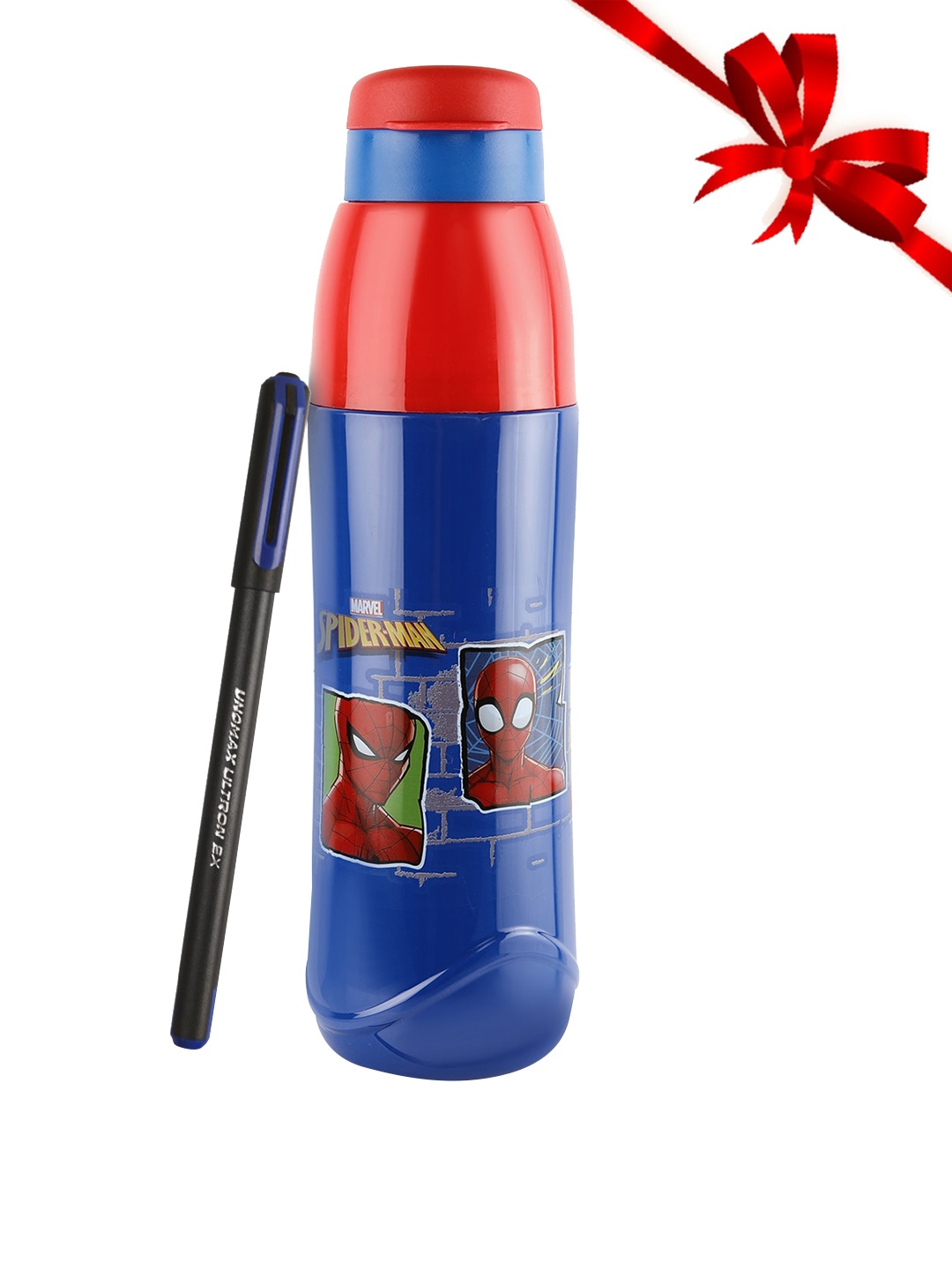 

Cello Puro Disney Set of 2 Cold-insulated Water Bottle 715ml With 1 free Unomax Pen, Blue