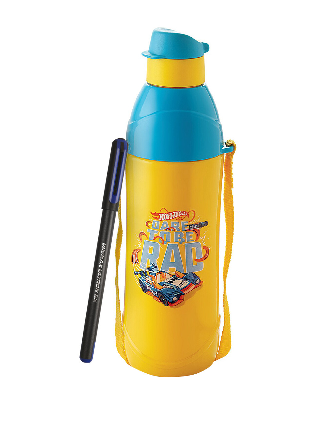 

Cello Kids Yellow & Blue Printed Stainless Steel Water Bottle 600 ml