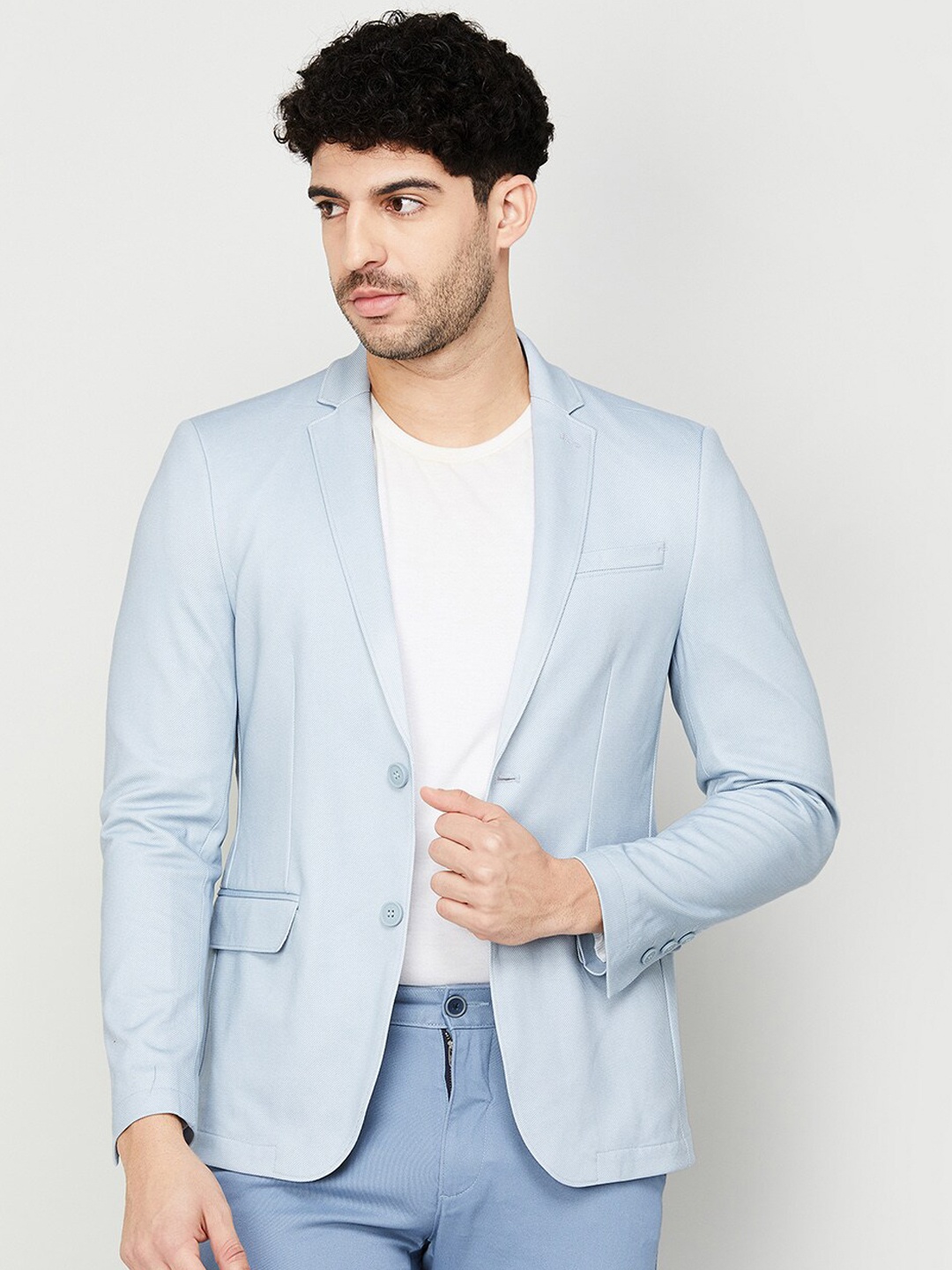 

CODE by Lifestyle Men Single Breasted Blazer, Blue