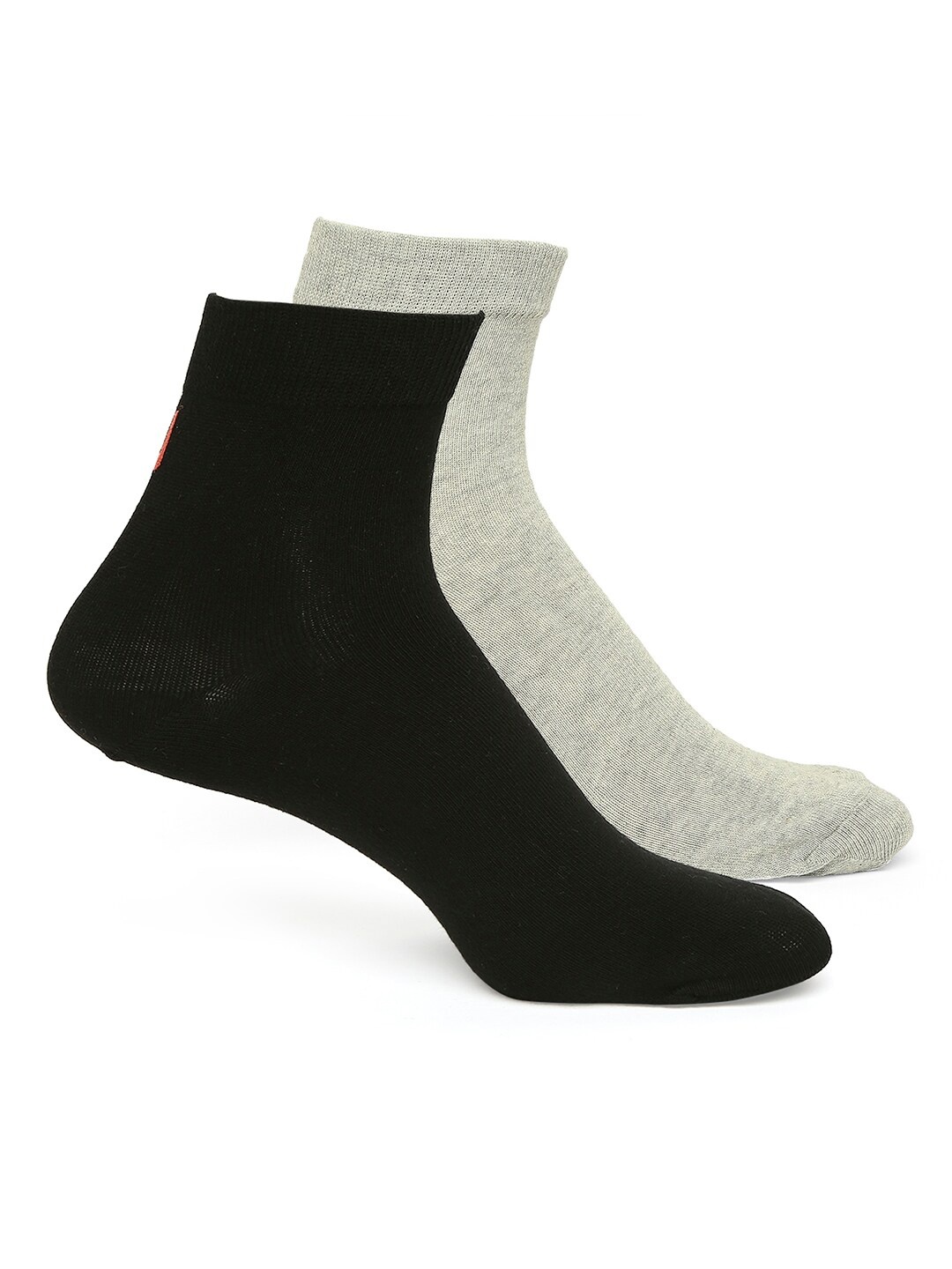 

Underjeans by Spykar Men Pack Of 2 Cotton Ankle Length Socks, Grey