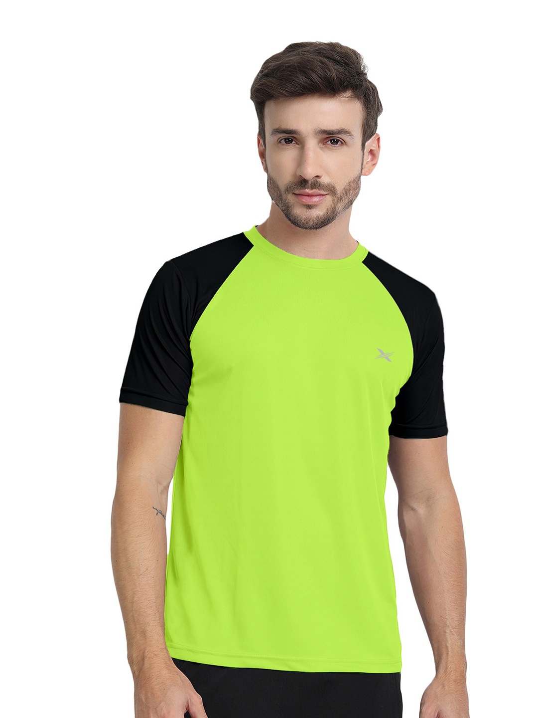 

FTX Round Neck Raglan Sleeves T-Shirt, Green