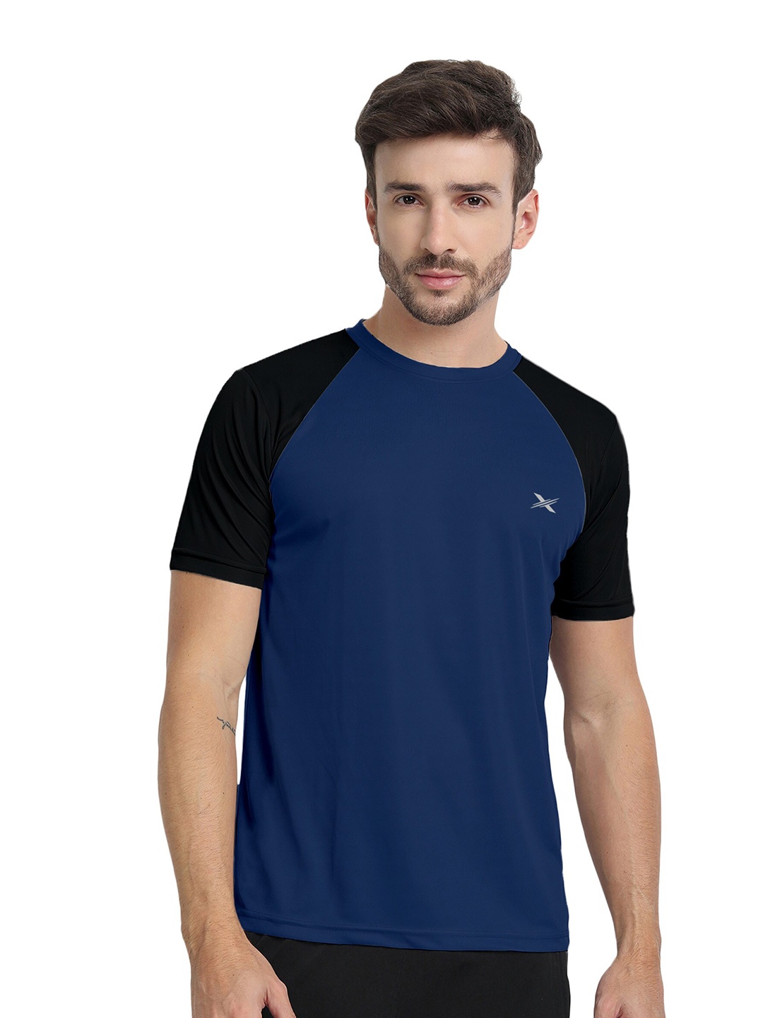 

FTX Round Neck Raglan Sleeves T-Shirt, Navy blue