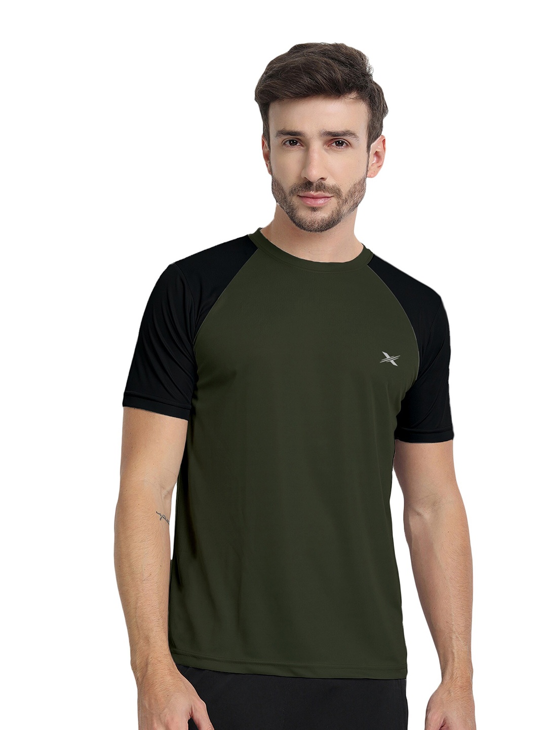 

FTX Round Neck Raglan Sleeves T-shirt, Olive