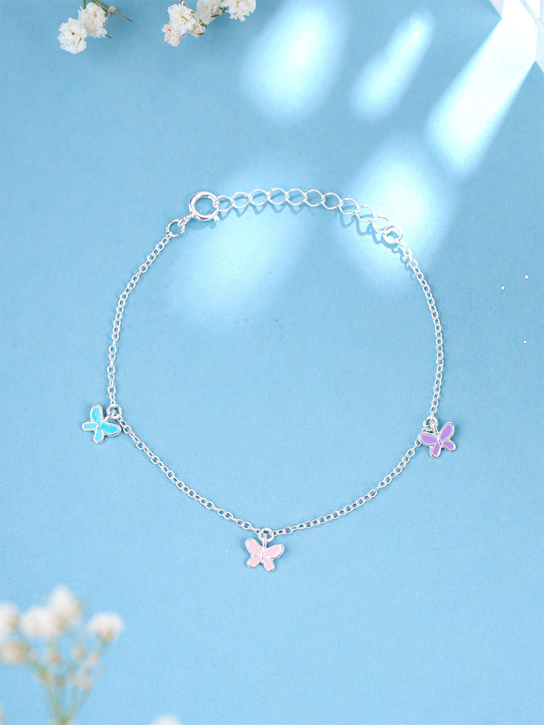 

Raajsi by Yellow Chimes Girls Link Bracelet, Silver