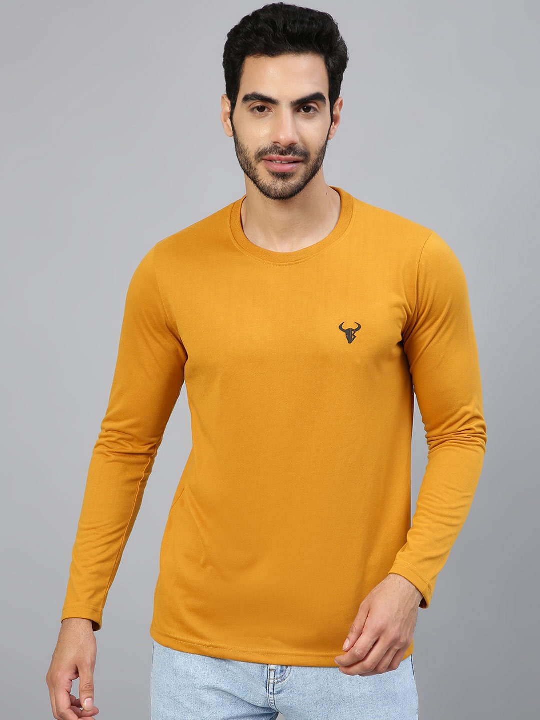 

FTX Men Mustard Yellow T-shirt