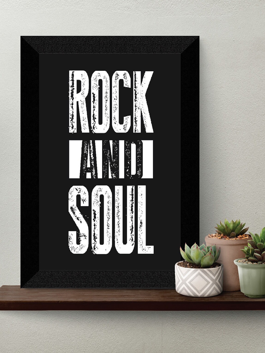 

SAF Black & White Motivational Quotes Premium MDF Framed Wall Art