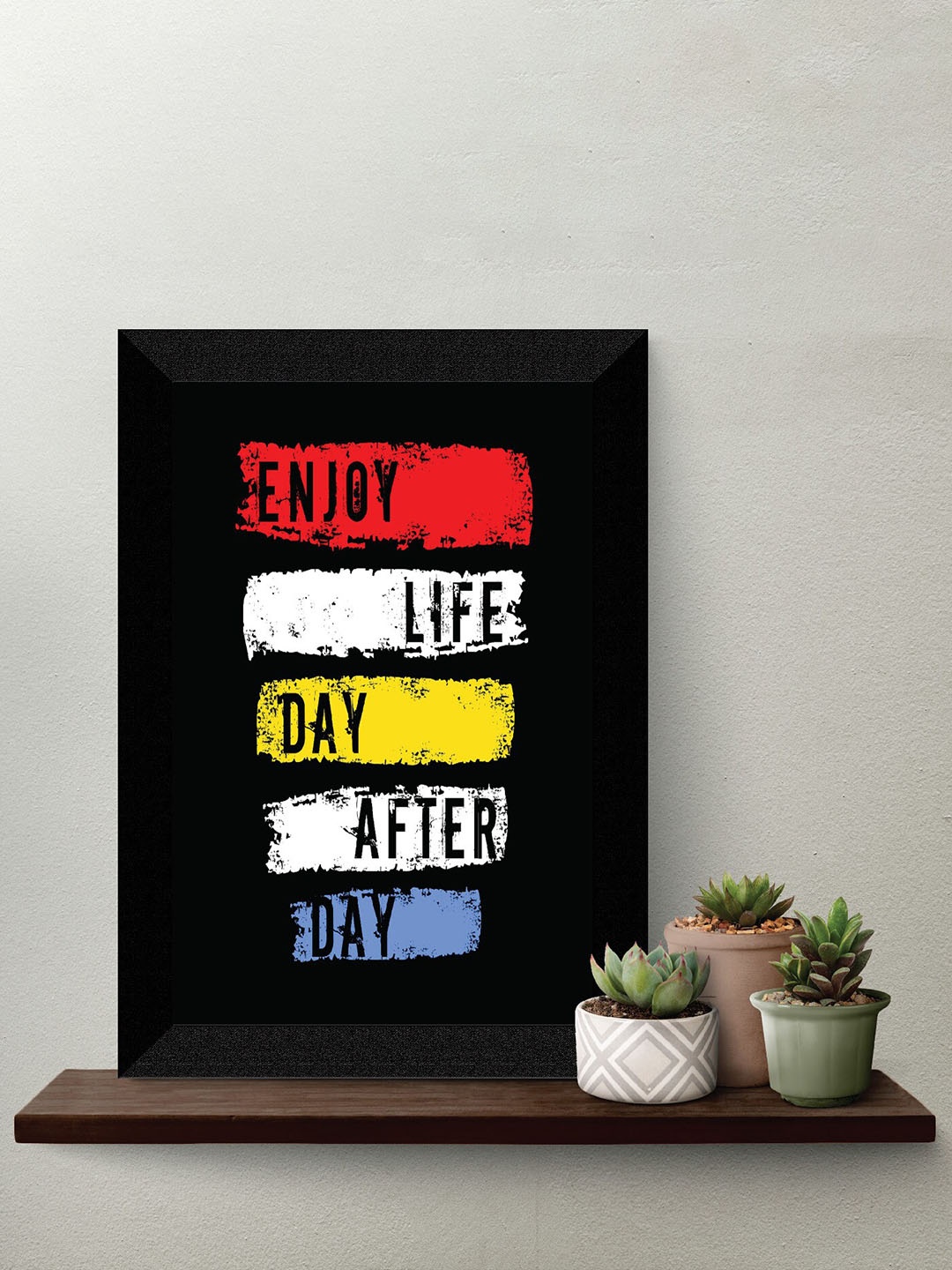 

SAF Black & White Motivational Quotes Premium MDF Framed Wall Art