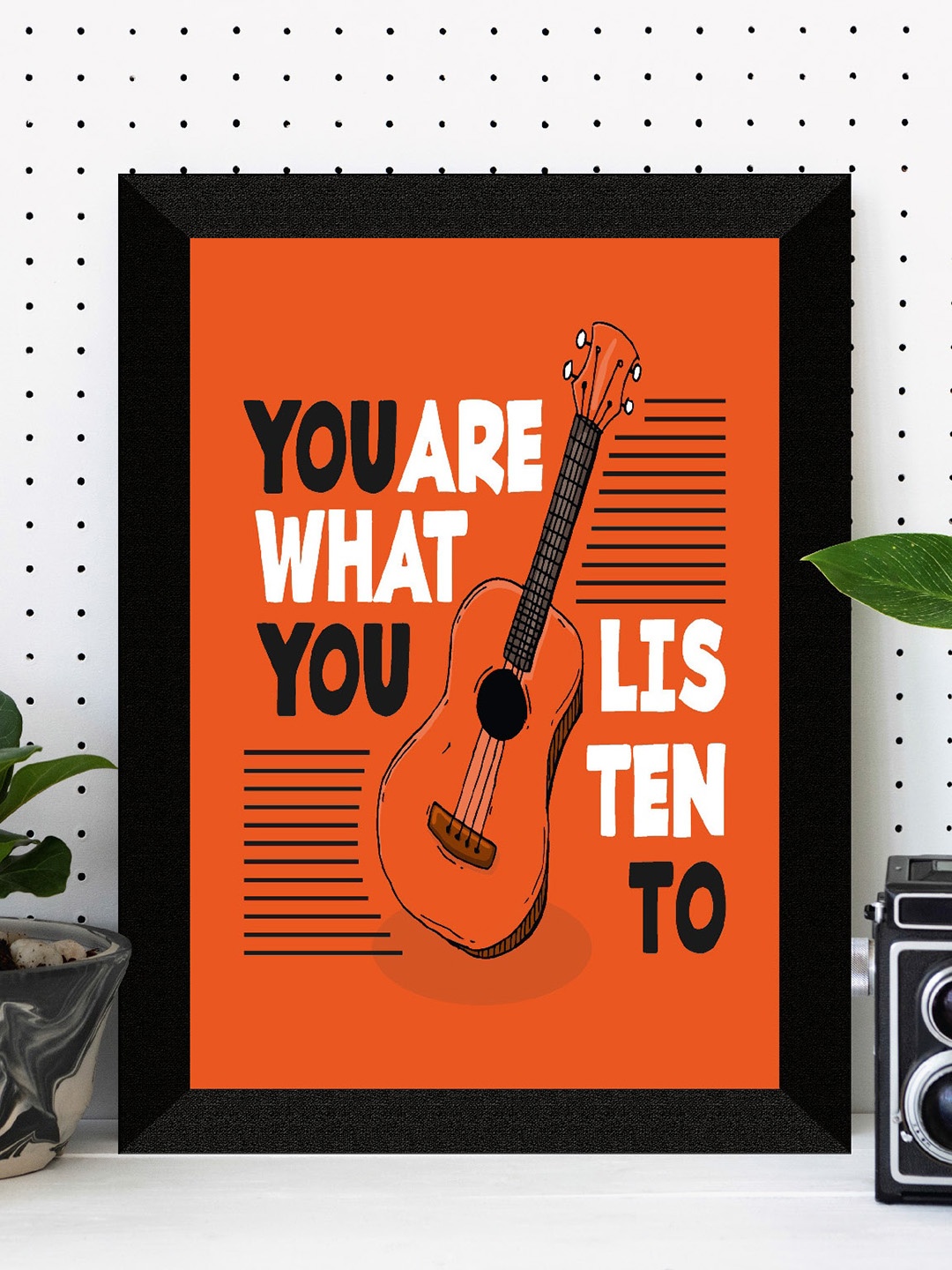 

SAF Black & Red Motivational Painted UV Textured Framed Wall Art