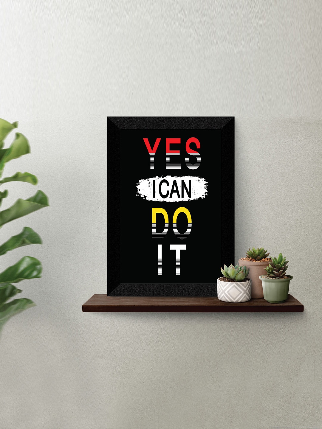 

SAF Black & Red Motivational Quotes Premium MDF Framed Wall Art