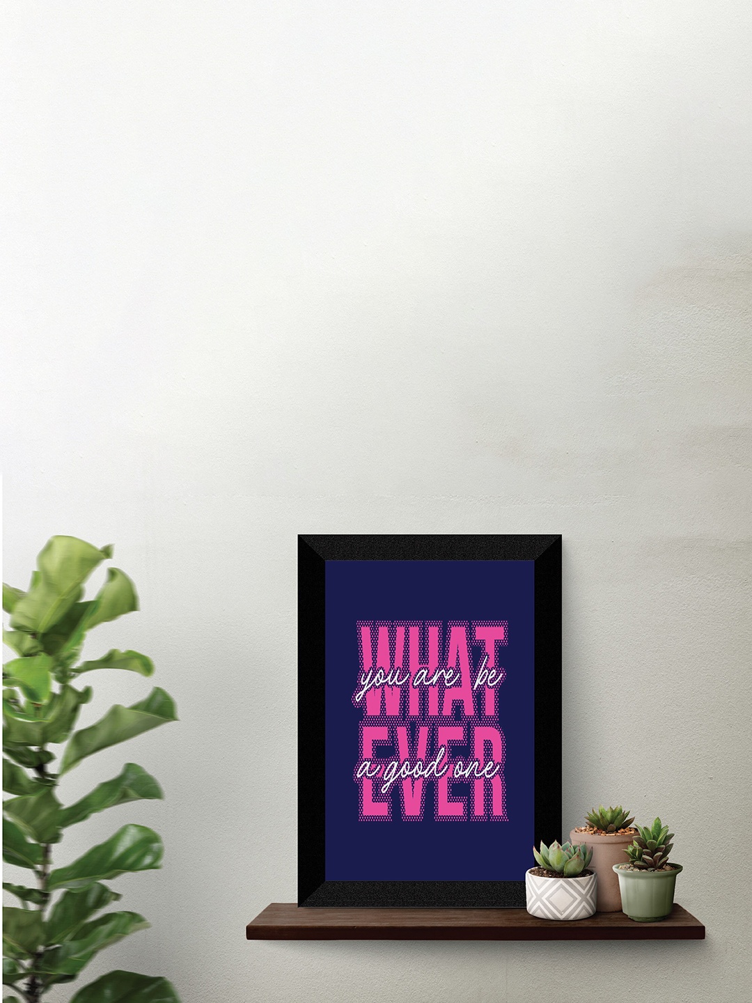 

SAF Blue & Pink Motivational Painted UV Textured Framed Wall Art