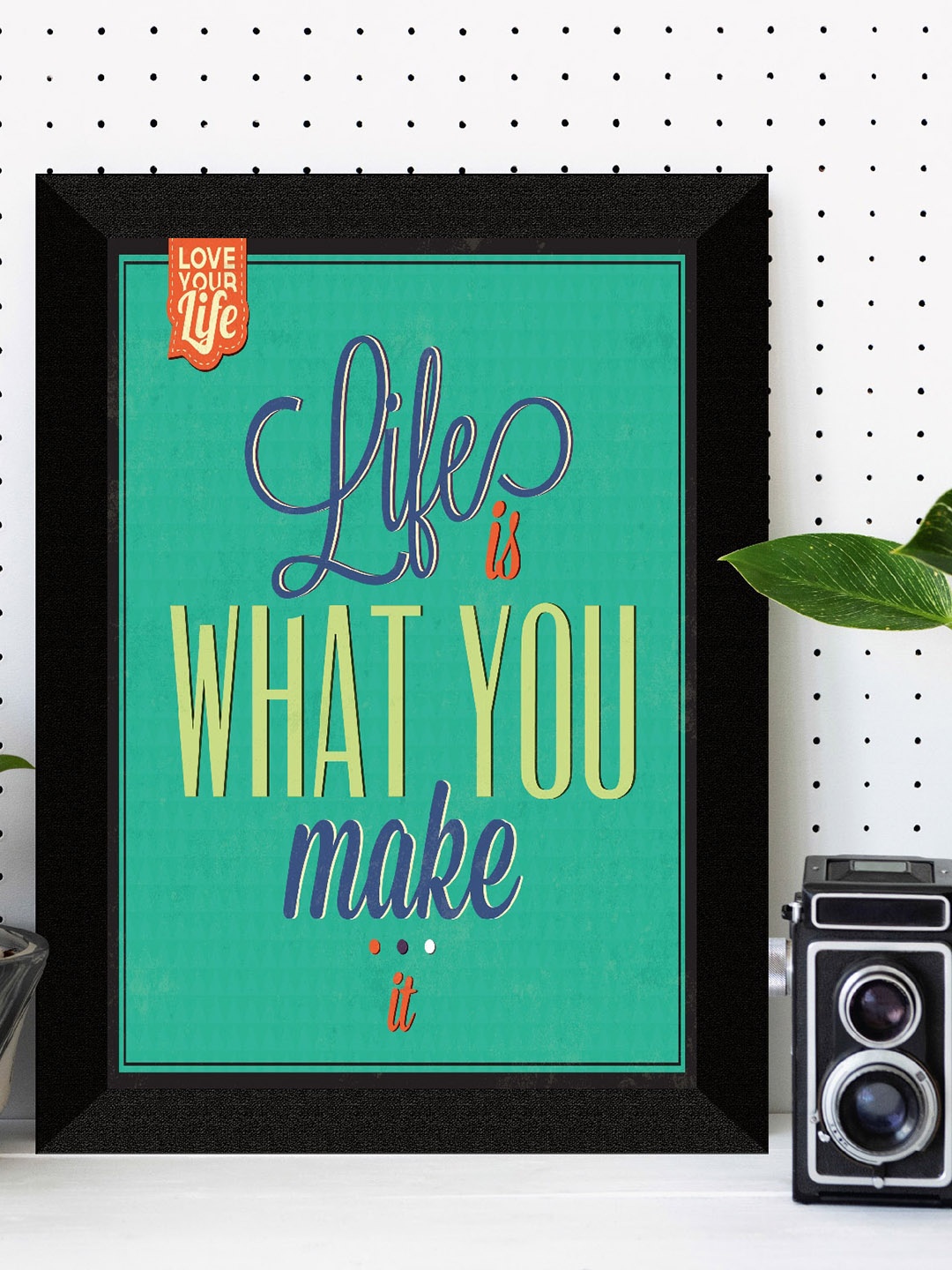 

SAF Green & Blue Motivational Painted Framed Wall Art
