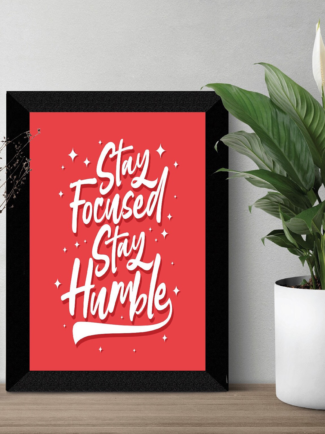 

SAF Pink & White Motivational Quotes Premium MDF Framed Wall Art