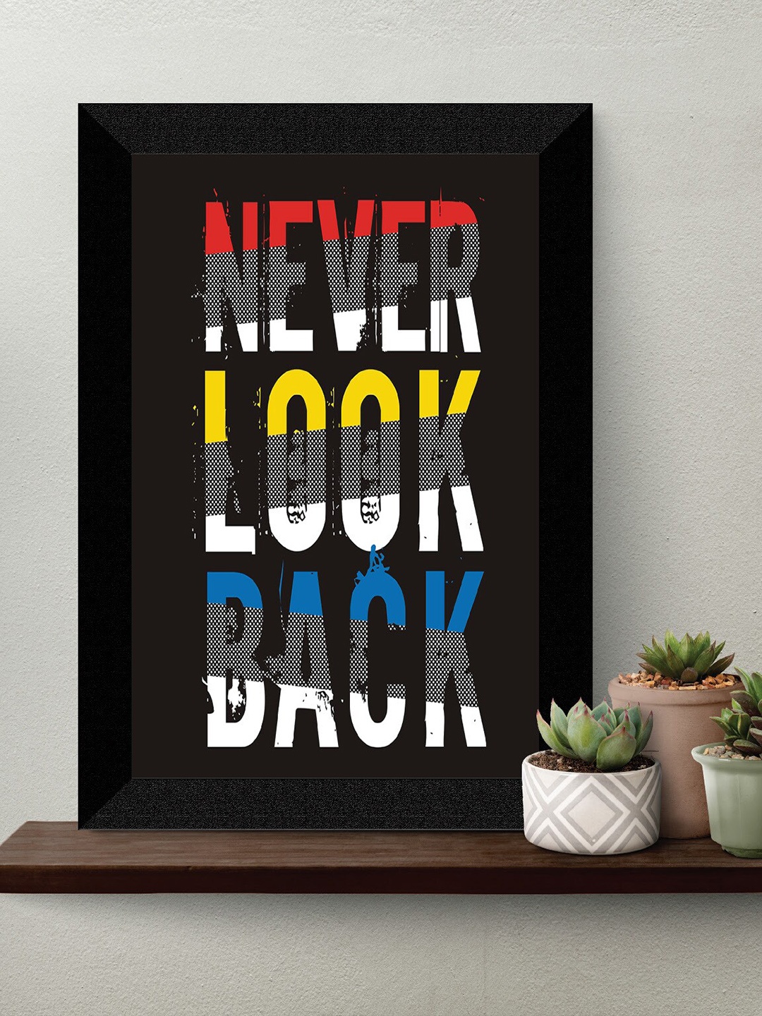 

SAF Black & Grey Motivational Quote Painted Framed Wall Art