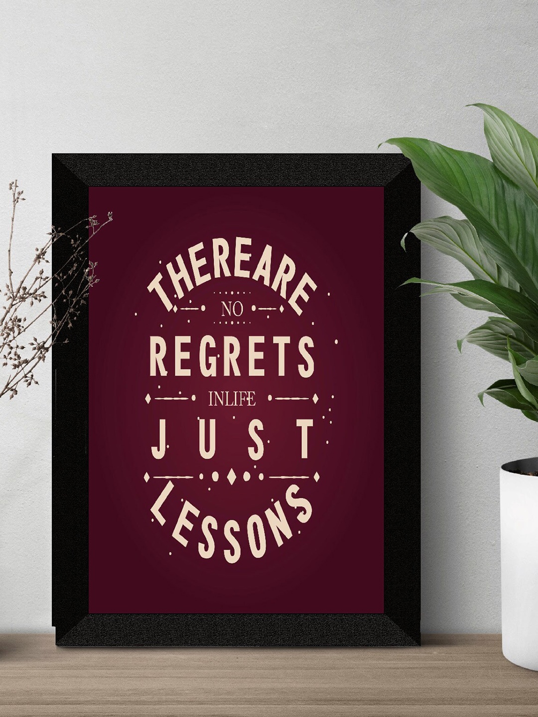 

SAF Purple & Cream Colored Motivational Quotes UV Textured Framed Wall Art