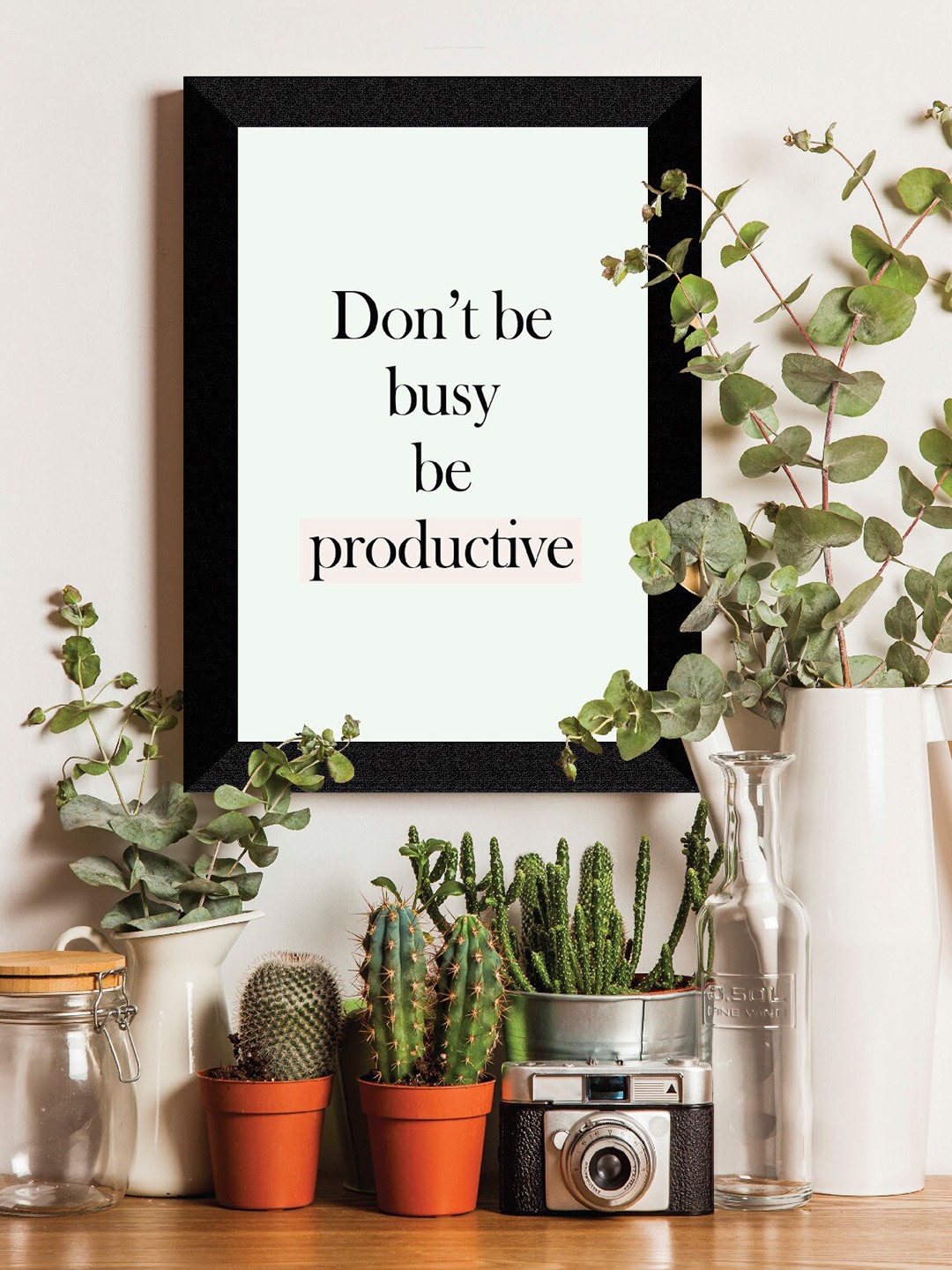 

SAF Black & Green Motivational Quotes UV Textured Framed Wall Art