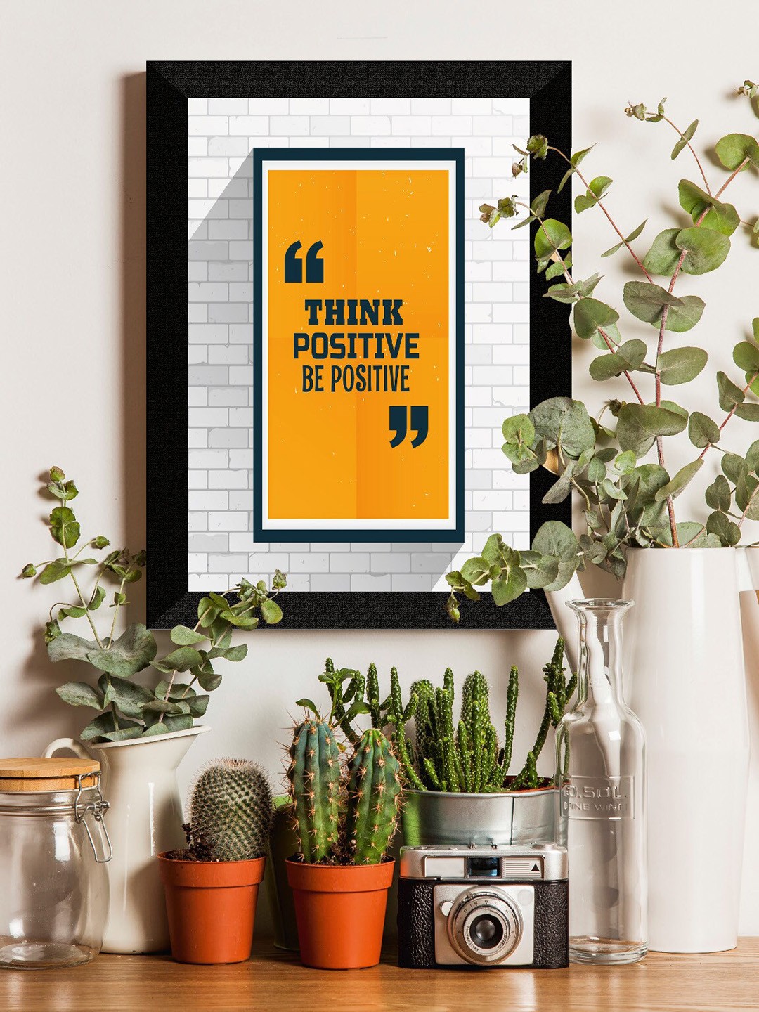 

SAF Black & Orange Motivational Quotes UV Textured Framed Wall Art
