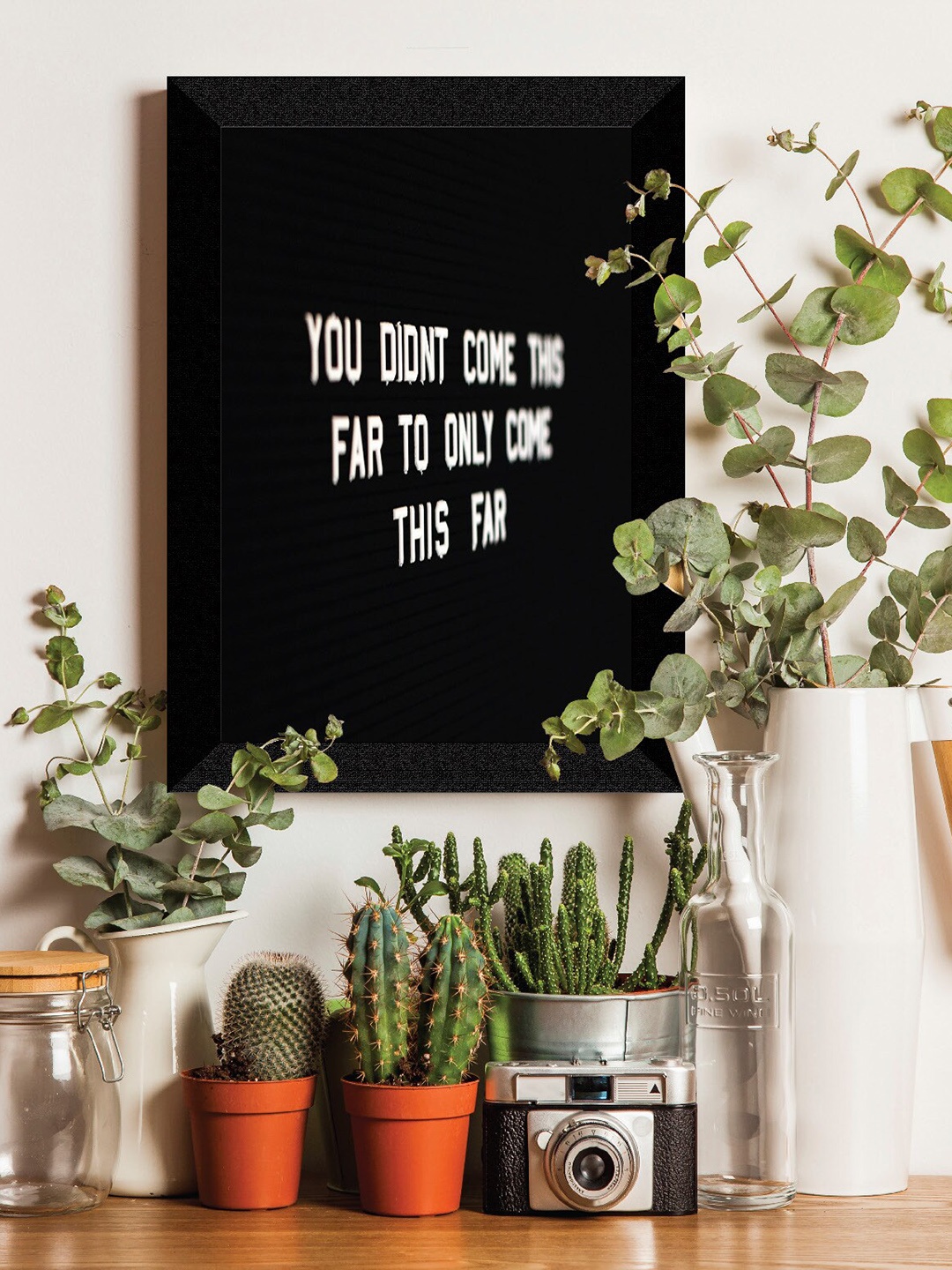 

SAF Black & White Motivational Quotes UV Textured Framed Wall Art