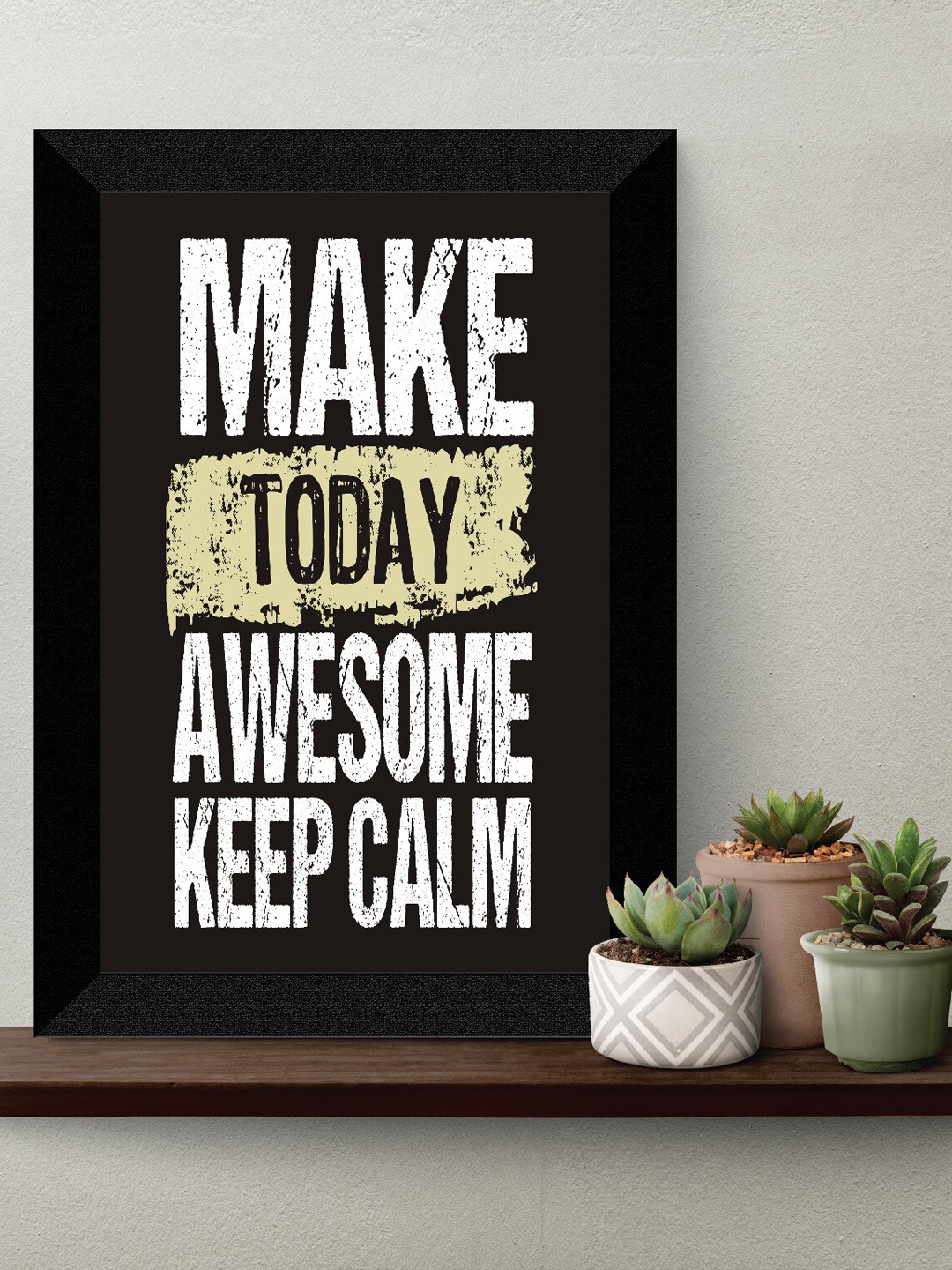 

SAF Black & White Motivational Quotes Premium MDF Framed Wall Art
